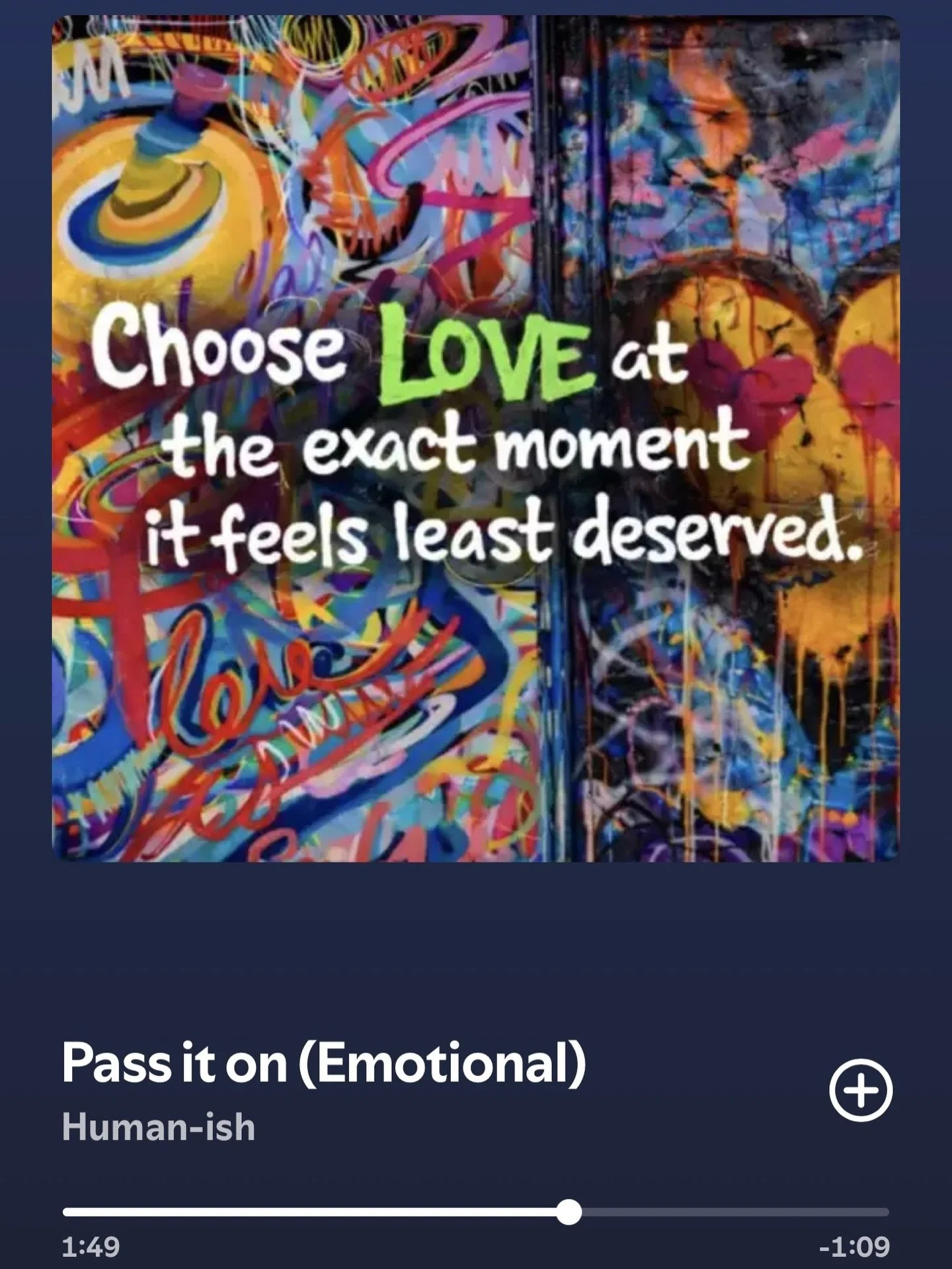 Pass it On (Emotional Version)
🎤 Human-ish 
🎵 Spotify link in bio 

&ldquo;Every look, every touch, every thought we choose, we are all just passing something through&rdquo;