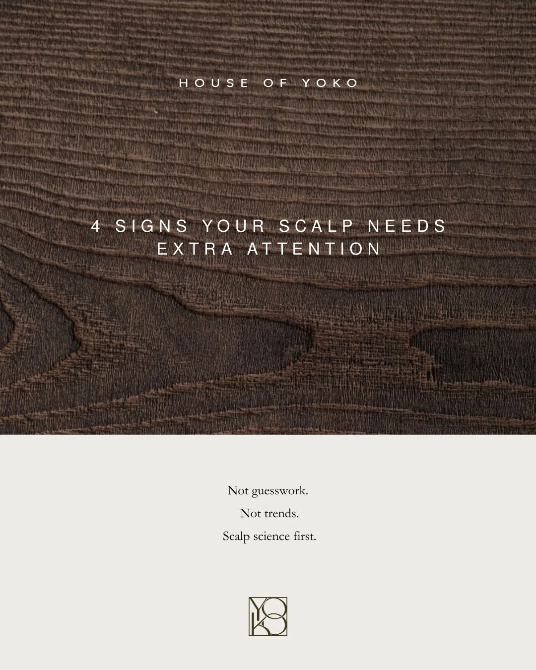 The scalp is living skin, responsive, adaptive, and deeply intelligent. When something feels &ldquo;off,&rdquo; it&rsquo;s rarely cosmetic. It&rsquo;s a signal.   At House of Yoko, scalp care is not about surface relaxation alone.   Every treatment i