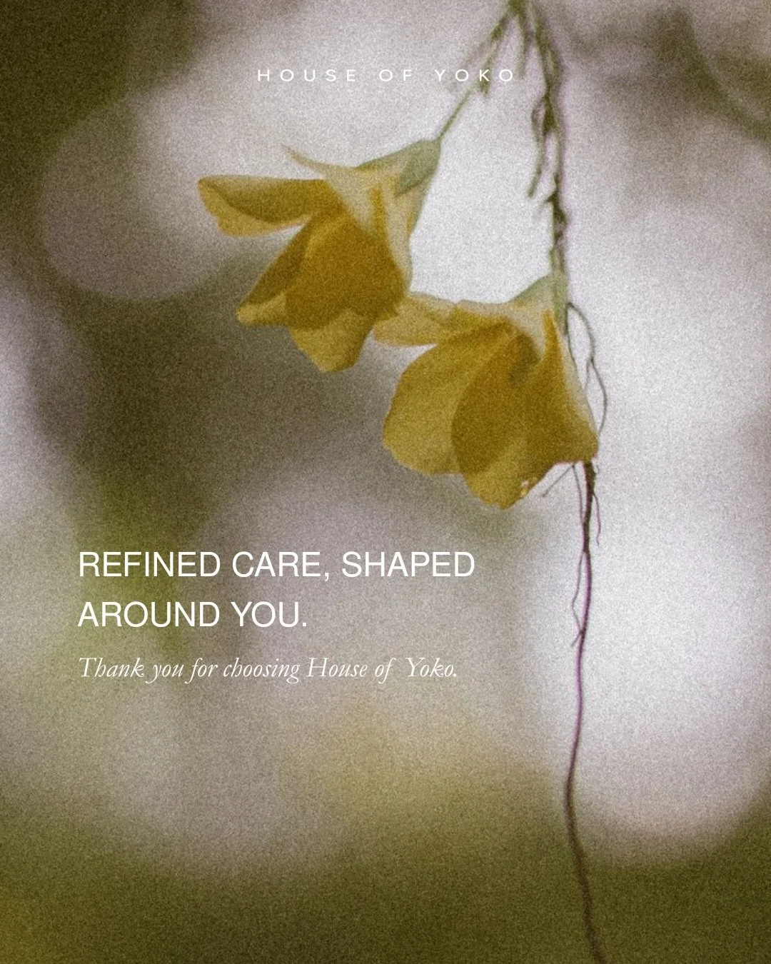 Thank you for choosing House of Yoko for your haircut ritual. We&rsquo;re grateful to care for your hair with the same intention, precision, and quiet attention we give to every guest who walks through our doors.