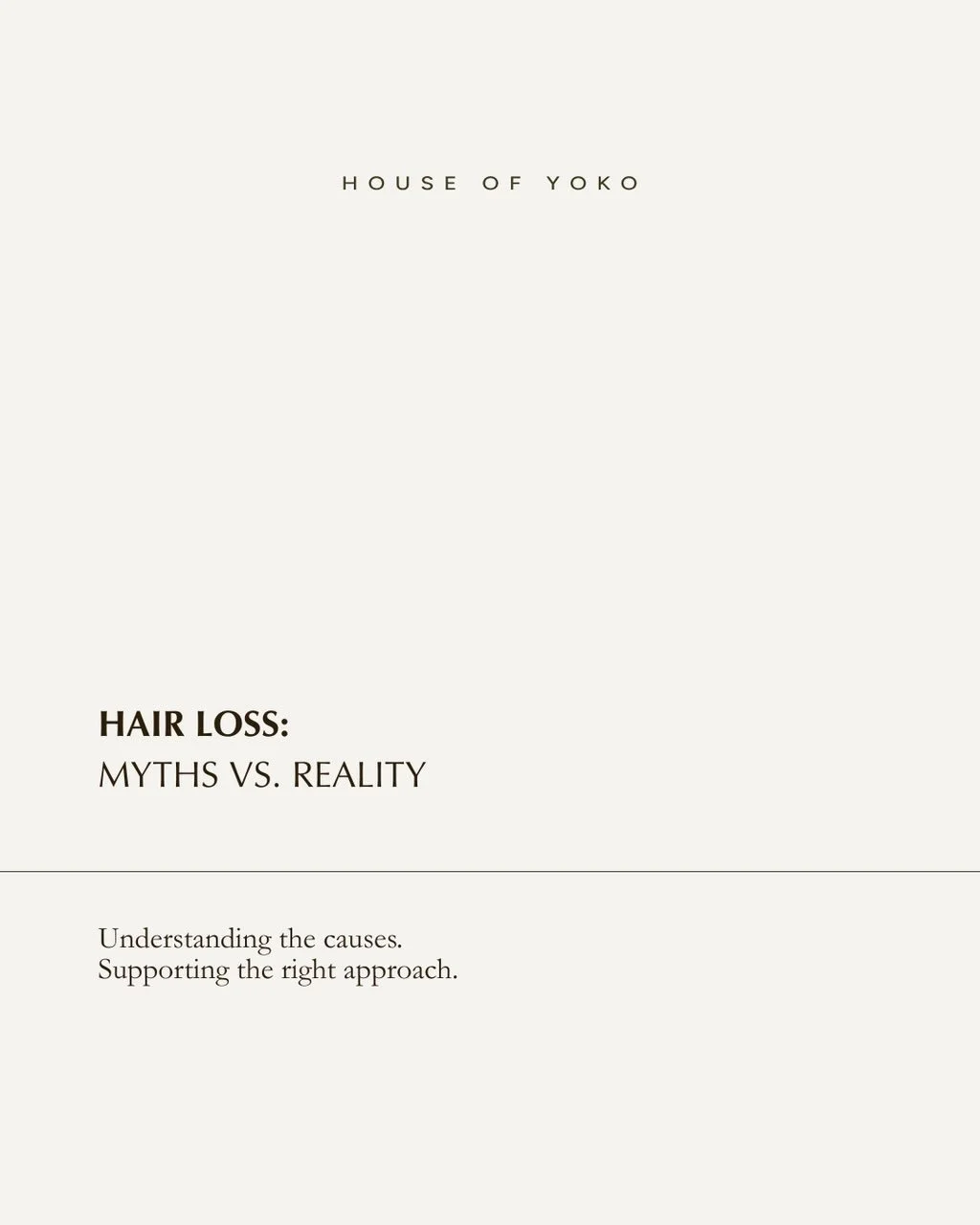 Hair loss is often misunderstood.

Many common beliefs, from cleansing habits to external factors, can shift focus away from what truly influences the hair cycle. In reality, hair loss is often linked to internal processes, including hormonal influen