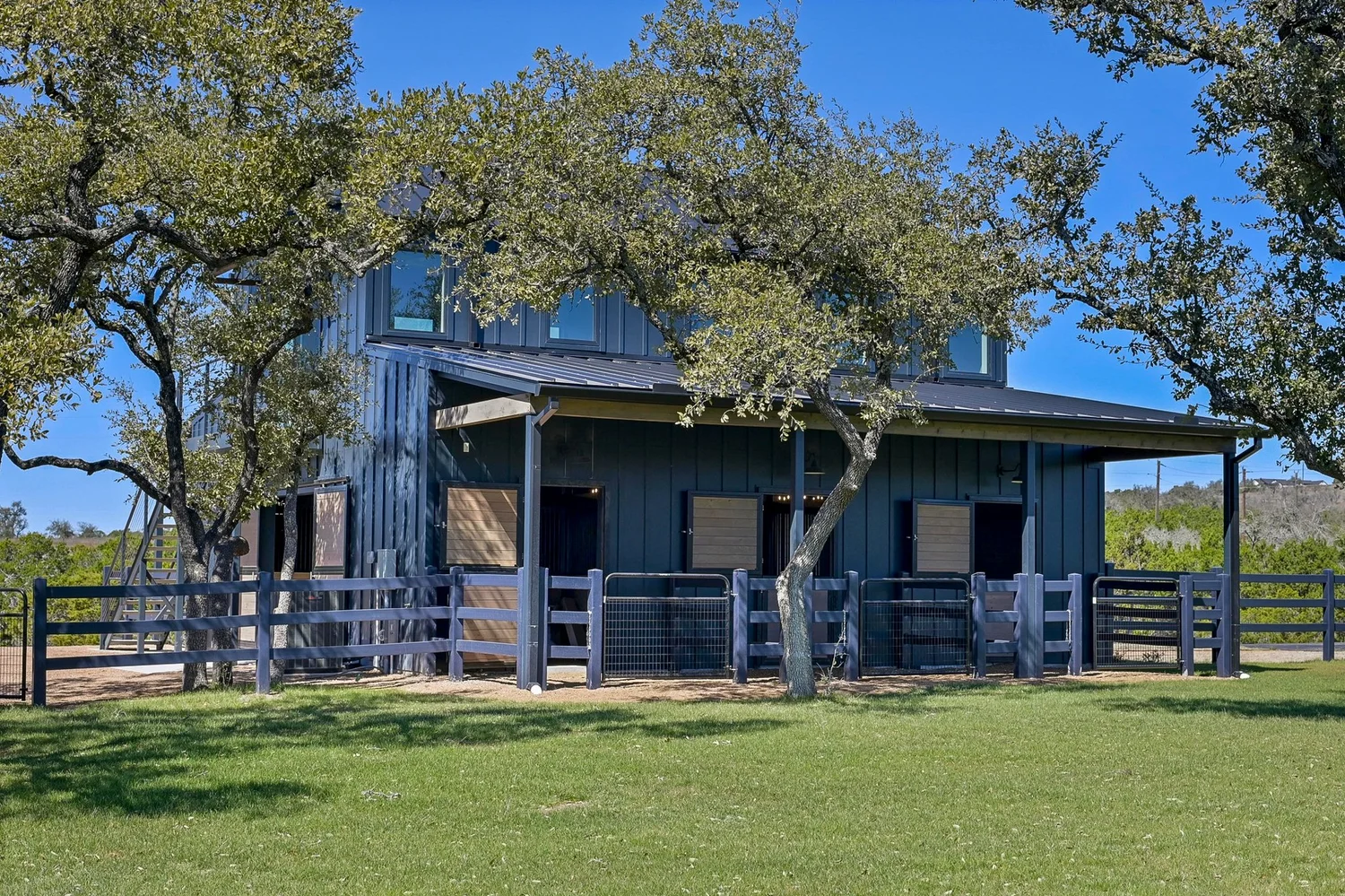 The horse barn