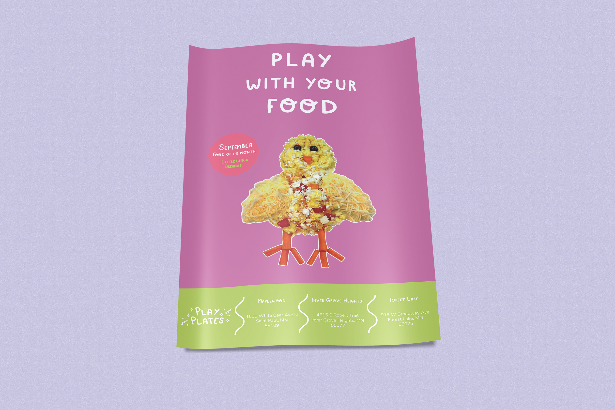 Play Plates Promotional Poster - Chick