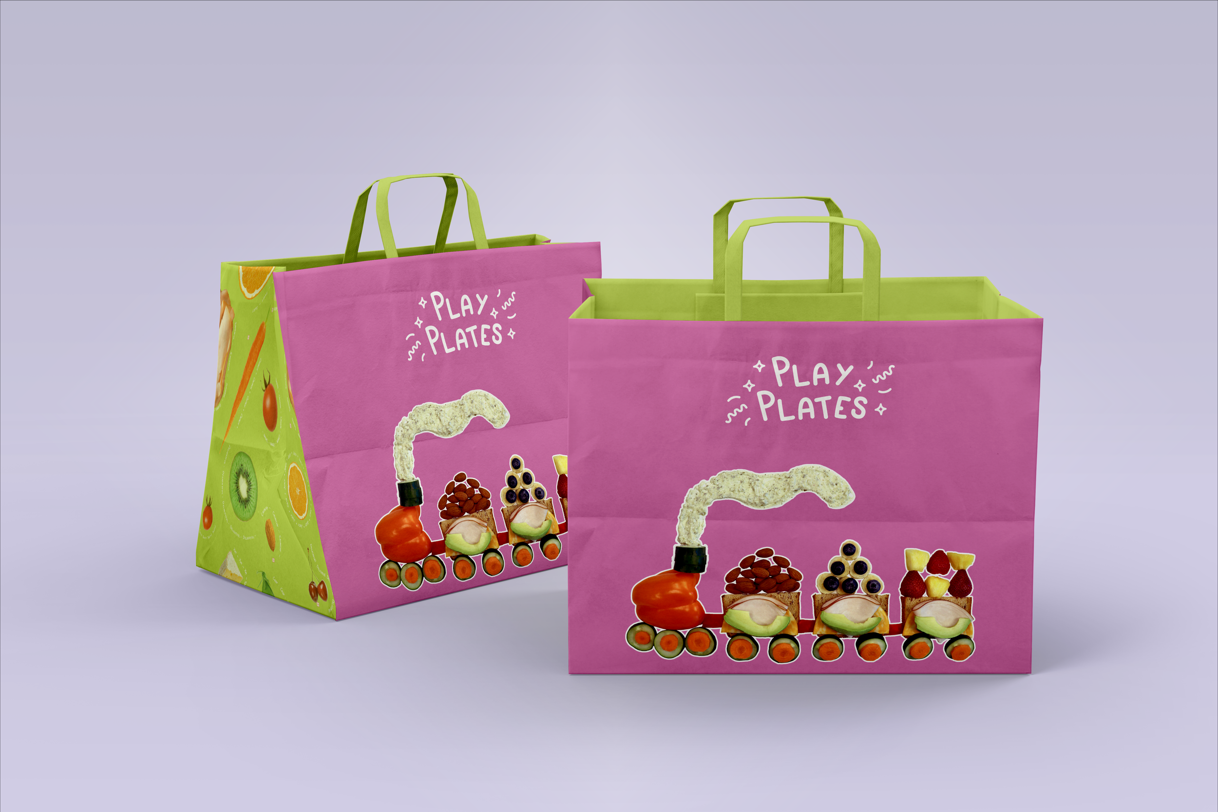 Outer food to go bag.