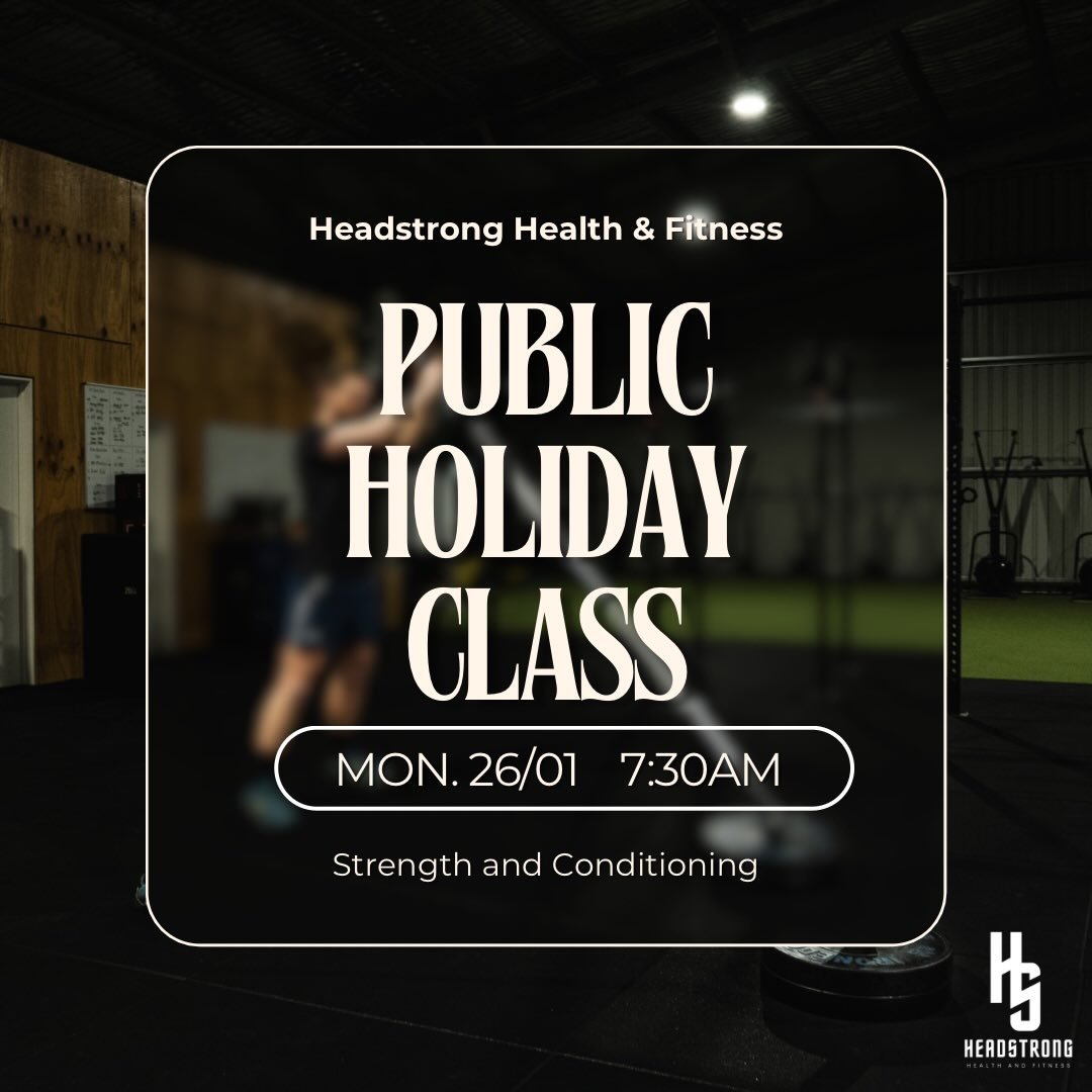 Public holiday vibes, gym style 💪🇦🇺

This Monday 26/01 we&rsquo;re running
ONE Strength &amp; Conditioning class - 7:30am

To celebrate Australia Day:
Members can bring a friend for FREE (New to the gym only)

Perfect chance to train together, pus