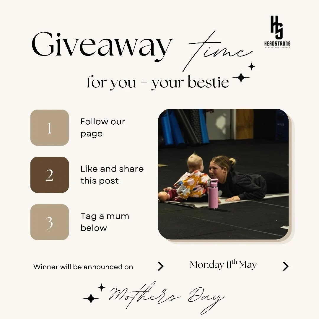 MOTHER&rsquo;S DAY GIVEAWAY 💛

We&rsquo;re celebrating all the amazing mums in our community&hellip;

WIN 2 classes EACH + we shout you a coffee ☕

Pilates, Strength &amp; Conditioning or any of our classes &mdash; your choice.  All 9:30am classes a