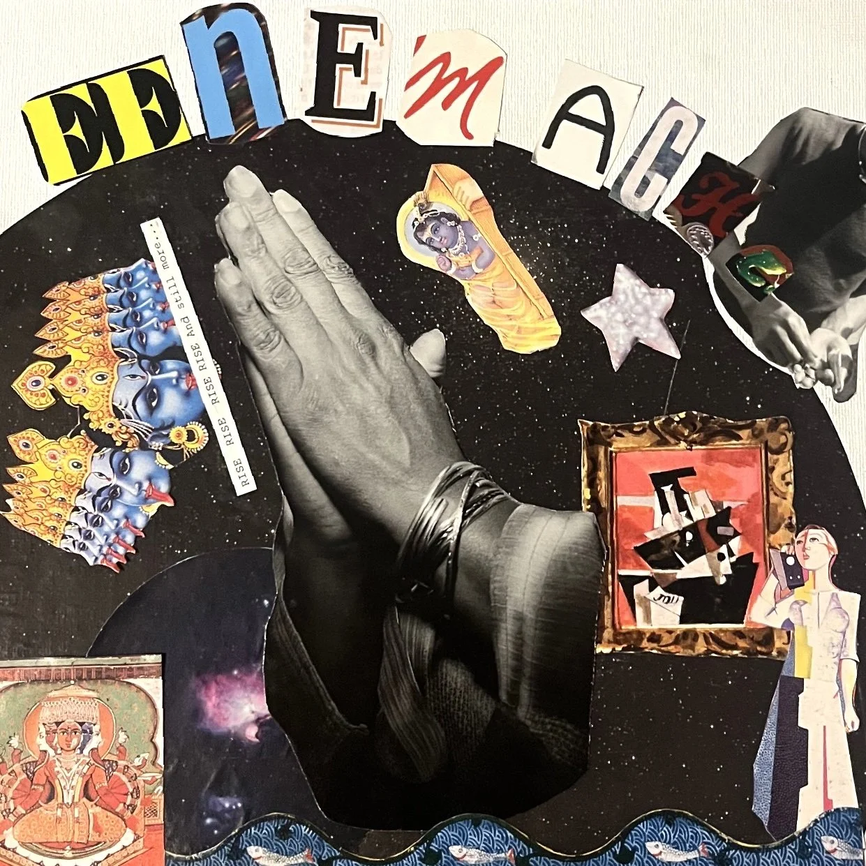 "The Life and Times of Eenem Ache," NMH's last album before graduating high school. Collage by NMH.