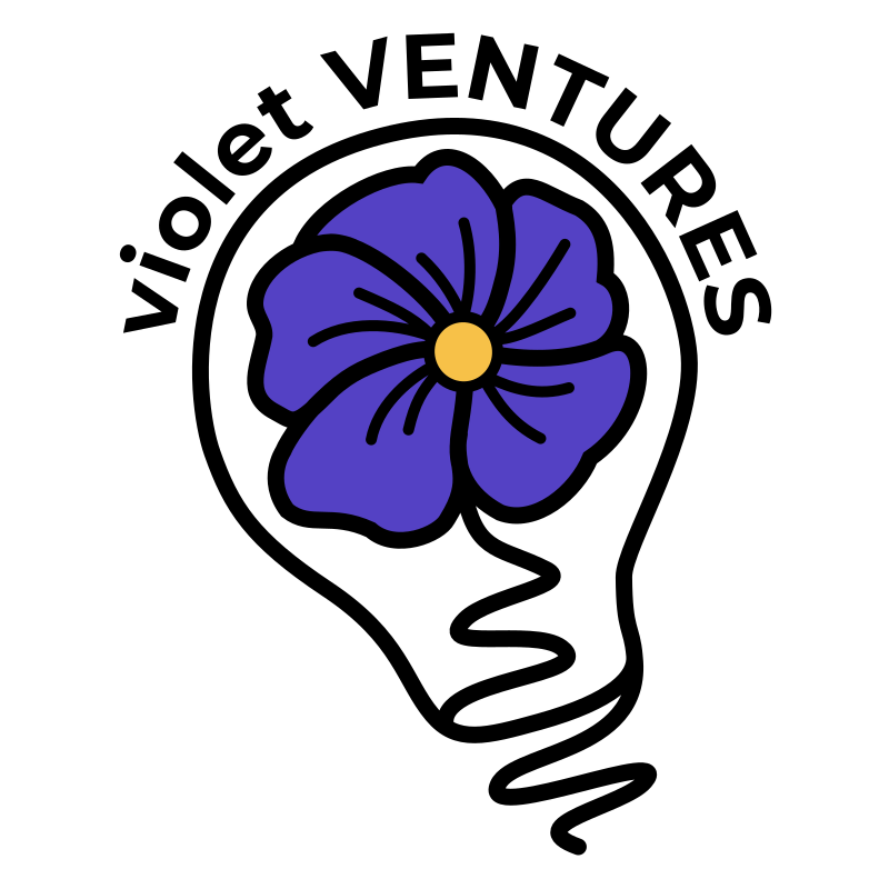 A stylized illustration of a person's head with a large purple flower inside, representing thoughts or ideas.