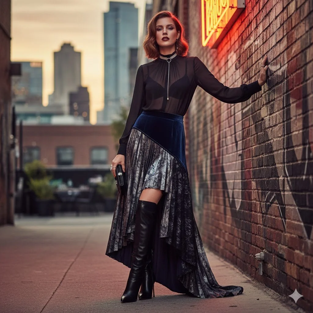 “The New Seduction: How Long Skirts Create Sexiness ”