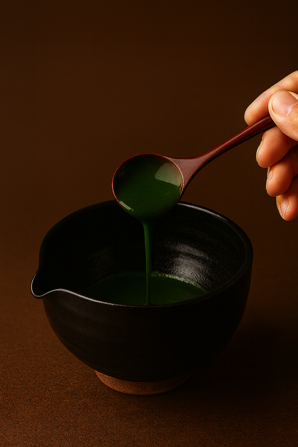 Koicha is a thick, rich style of matcha made with more powder and less water. Its slow, syrupy texture and deep umami showcase matcha at its most intense and luxurious.