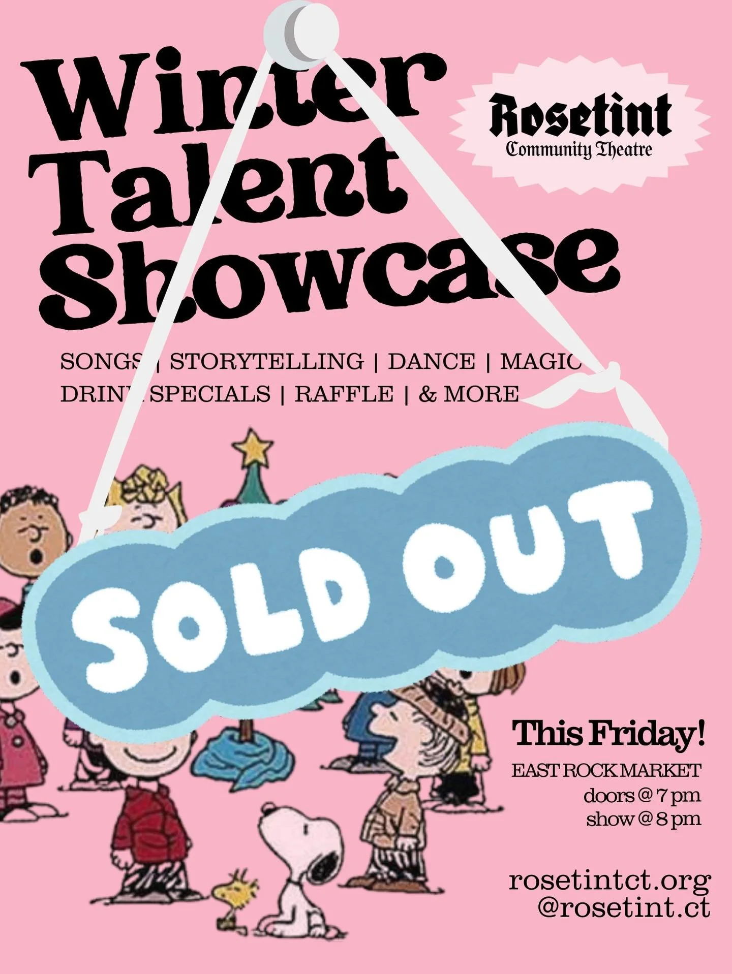 SOLD OUT!!! 💗✨ Ahh! We&rsquo;re beyond grateful for this outpouring of support from our community. So much love and hard work has gone into this show, and we cannot wait for you to see what your neighbors have been rehearsing!
Remember: arrive at 7 