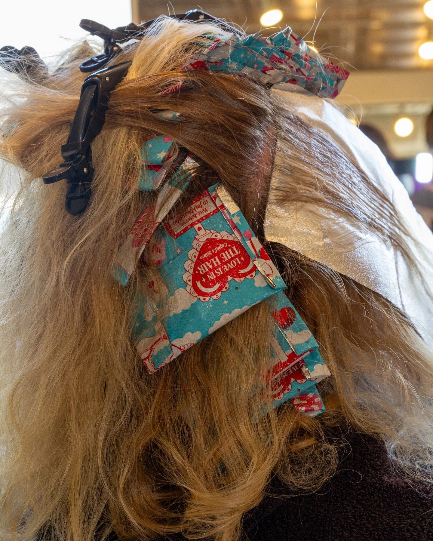 These foils say it all.

Hallie bringing the Valentine&rsquo;s vibes with the cutest &ldquo;Love Is in the Hair&rdquo; foils while creating beautiful color behind the chair. We think they&rsquo;re pretty perfect for the season.