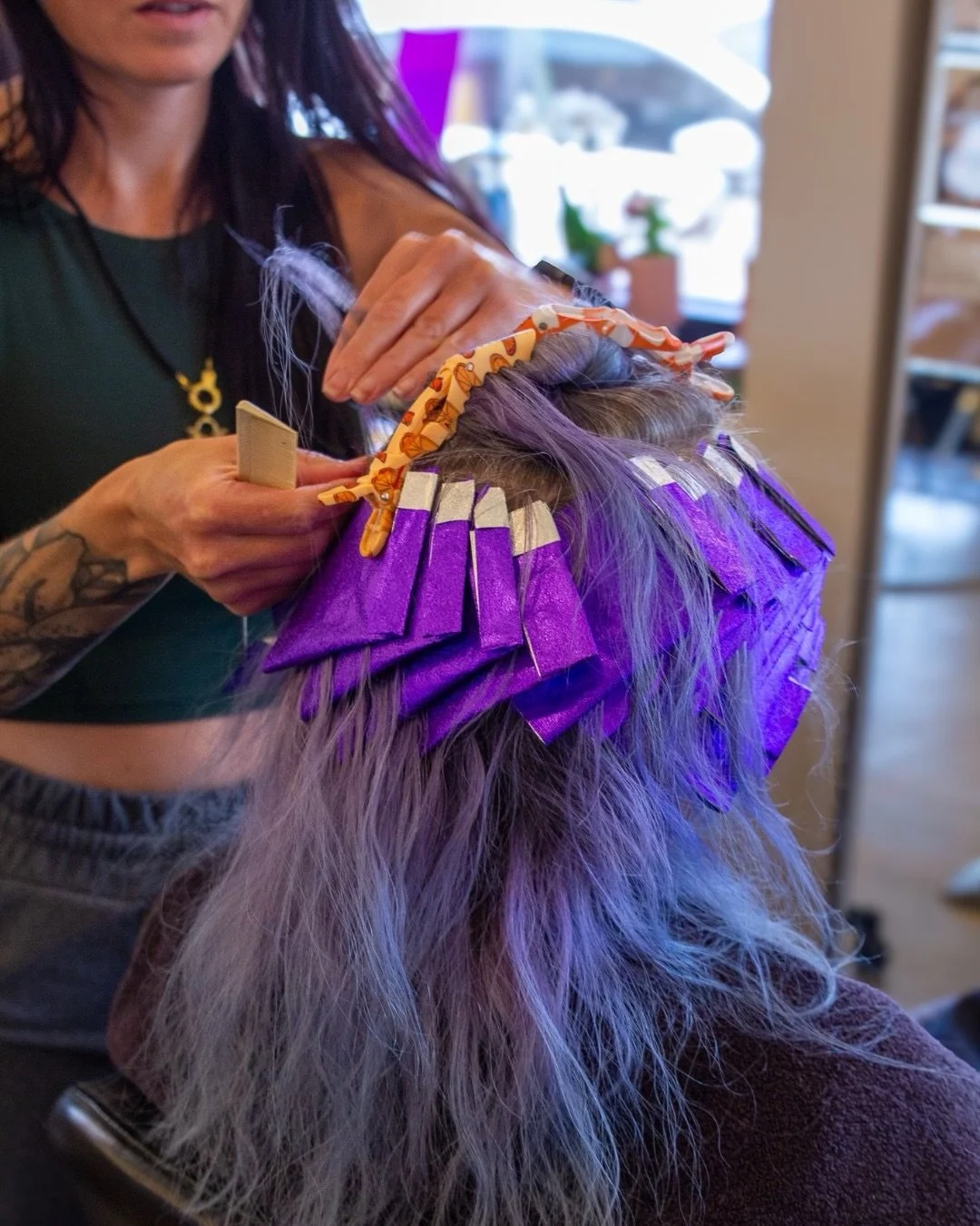 Kate in her element.

She specializes in multi-dimensional color like balayage and fashion shades, while also loving trendy cuts and updo styling for special occasions. She&rsquo;s certified in the hand-tied extension method and brings a thoughtful, 