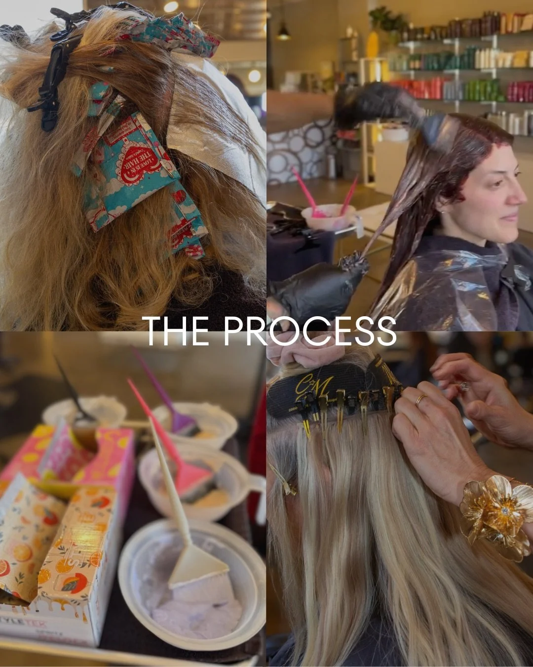 The work behind the results. Foils, bowls, brushes, and a lot of intention - that&rsquo;s what goes into every service at Starling. The process looks different every time because every head of hair is different. The result is always something you&rsq
