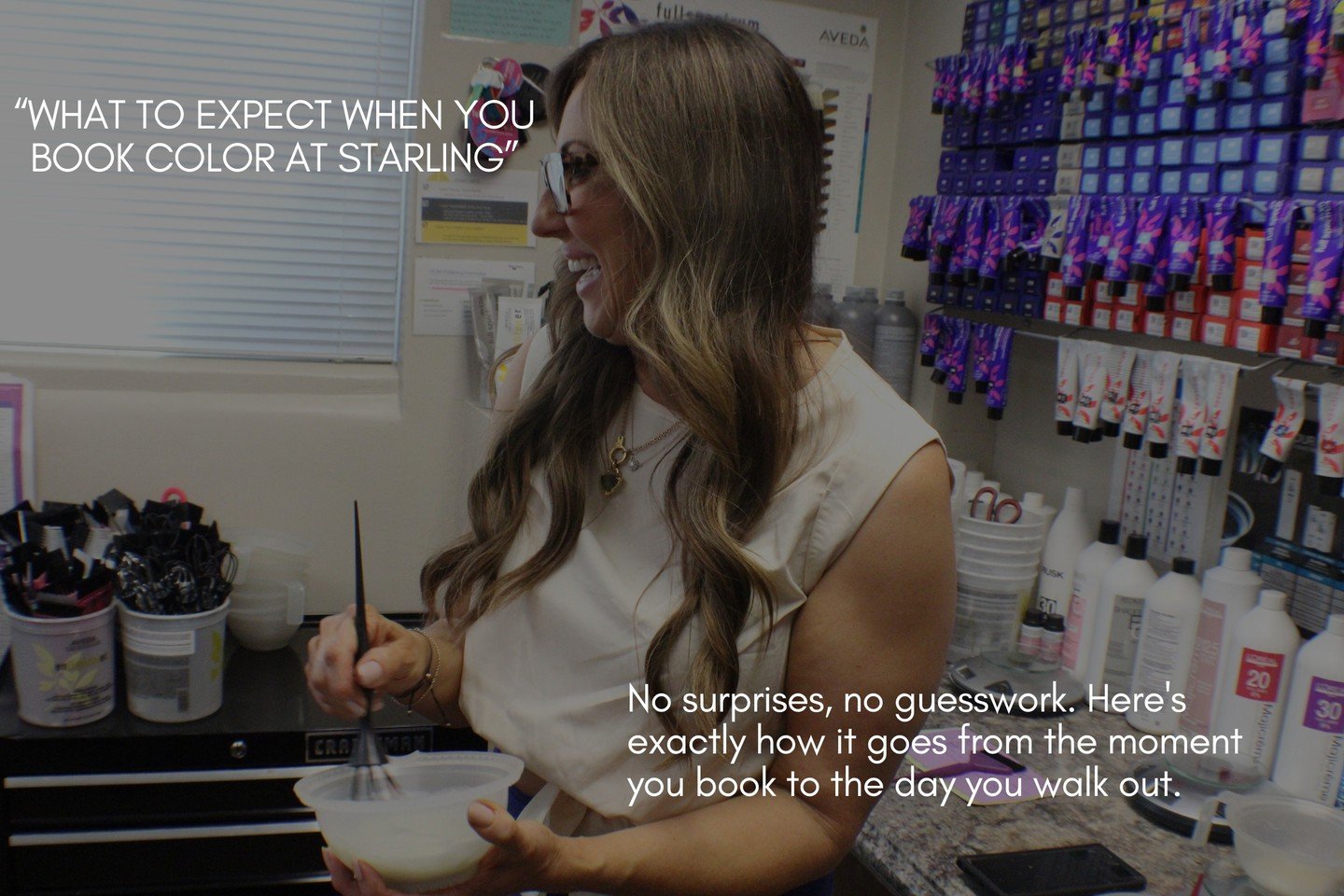 Never booked color with us before? Here is exactly what to expect. It starts with a real consultation, because the right formula depends on your history, your goal, and what your hair can handle. From there we map the plan, the time, and the price up