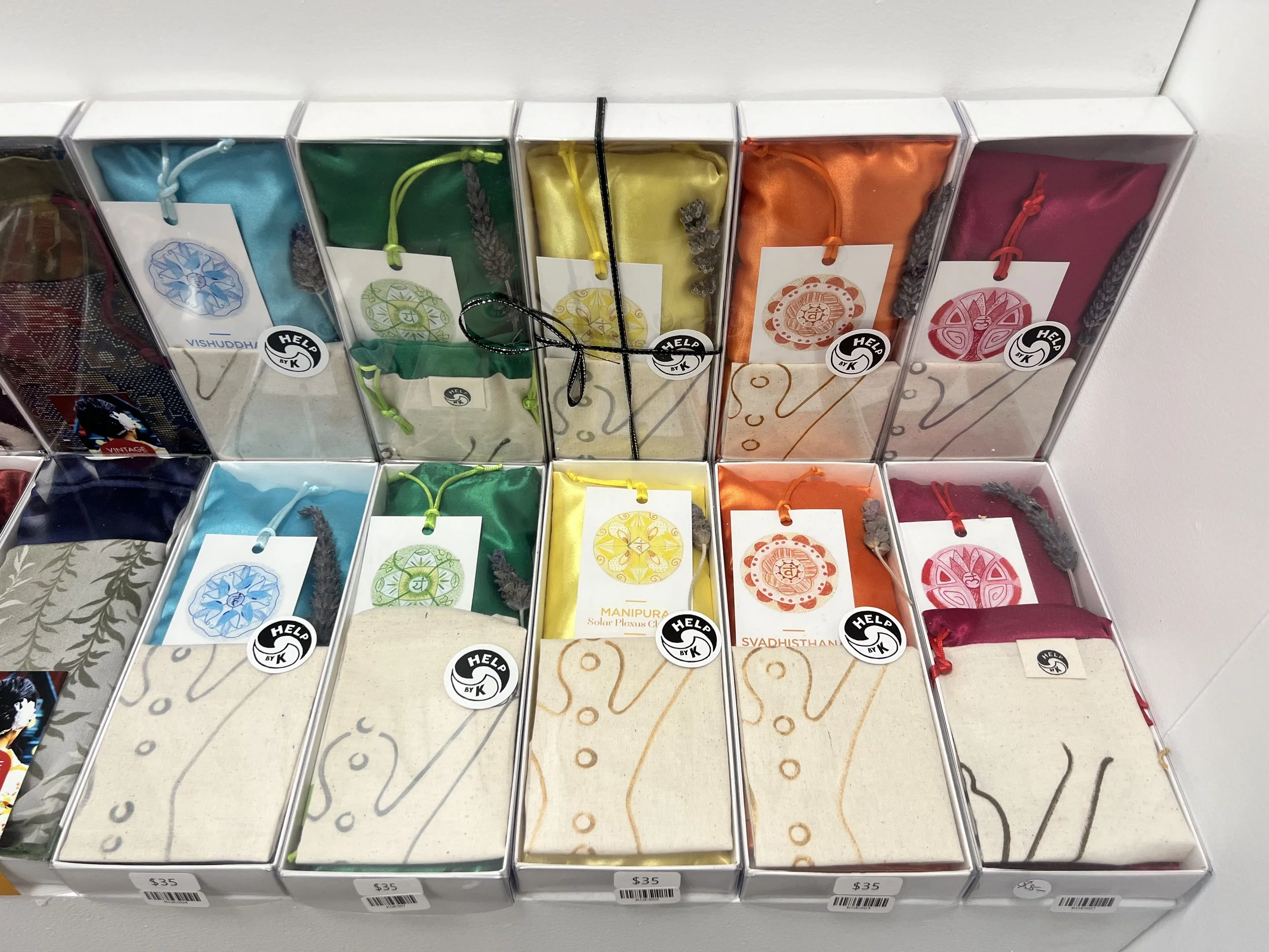 Satin eye pillows - $35