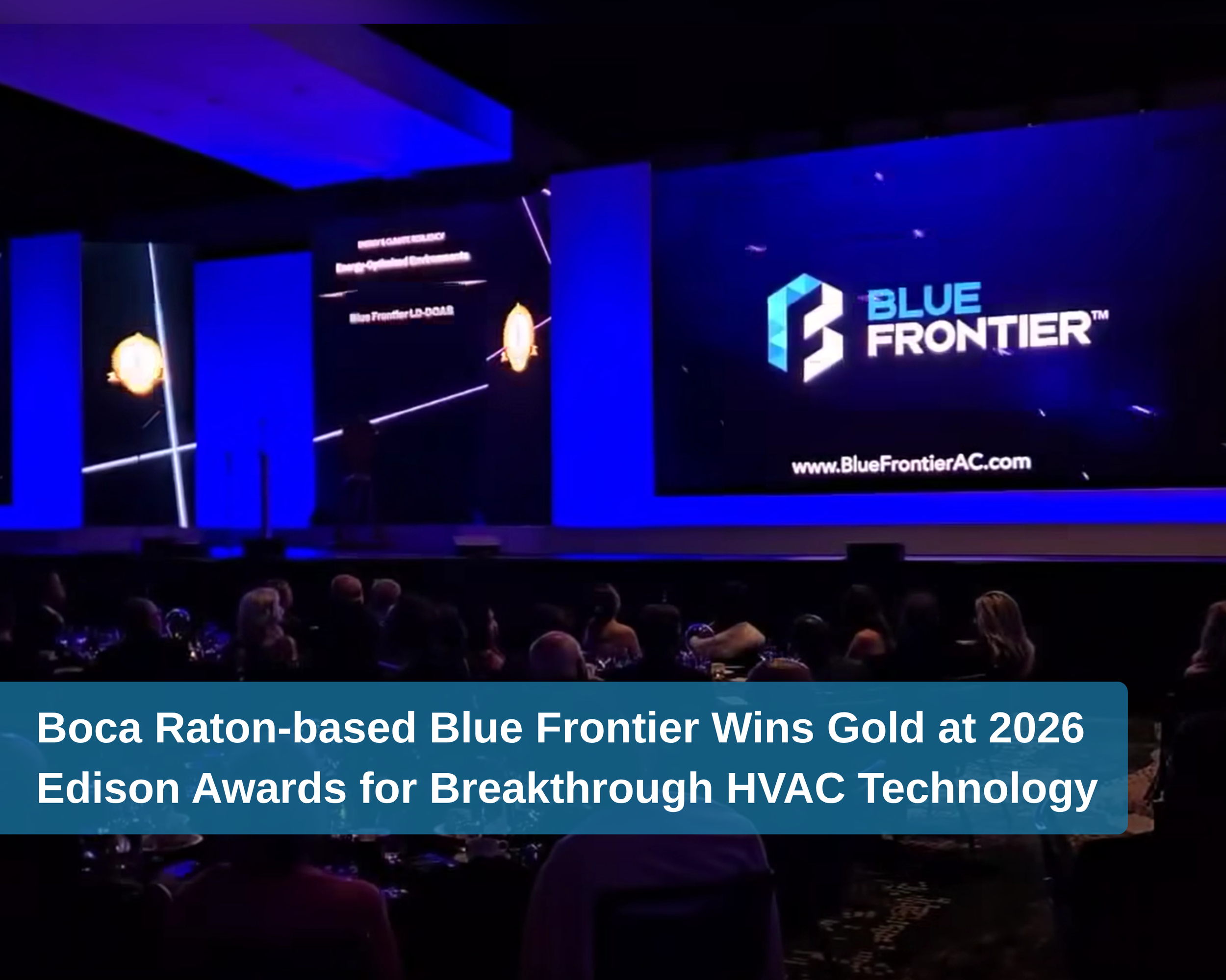 Boca Raton-based Blue Frontier Wins Gold at 2026 Edison Awards for Breakthrough HVAC Technology