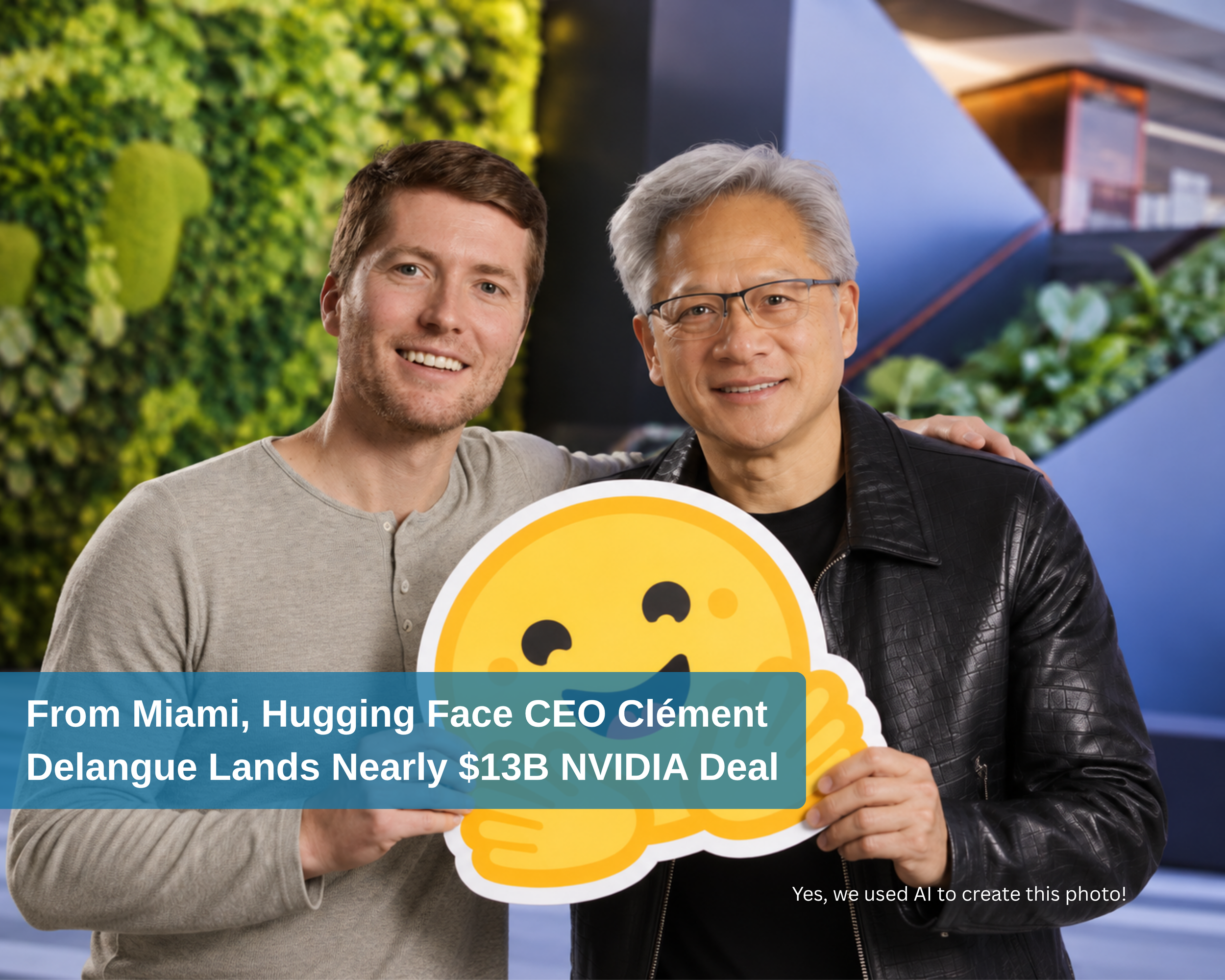 From Miami, Hugging Face CEO Clément Delangue Lands Nearly $13 Billion NVIDIA Deal