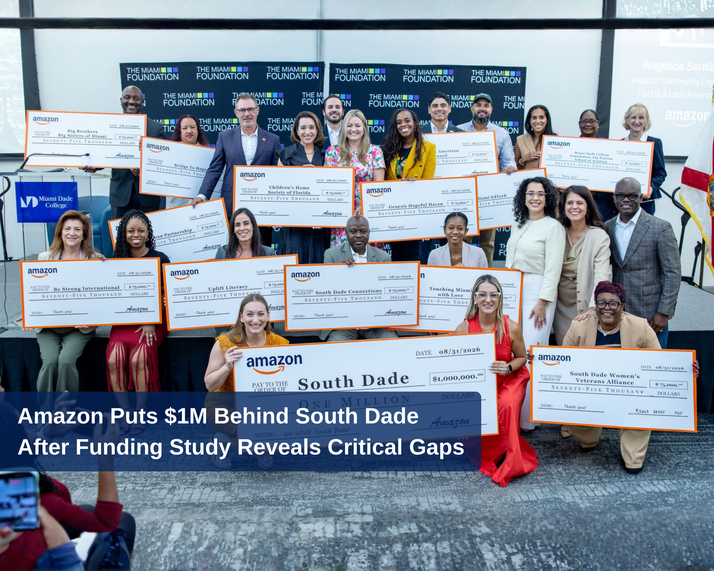 Amazon Puts $1M Behind South Dade After Funding Study Reveals Critical Gaps