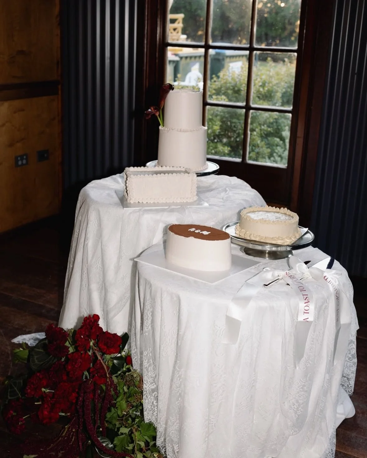 When it comes to wedding cakes, more is more.

Planning &amp; Styling: @whitetopevents 
Venue: @terrarahouse 
Photography: @houseoflucielove 
Videography: @morelifefilms 
Vintage Photo Booth: @photoautomat.aus 
Catering: @season_and_savour 
Cake: @fl