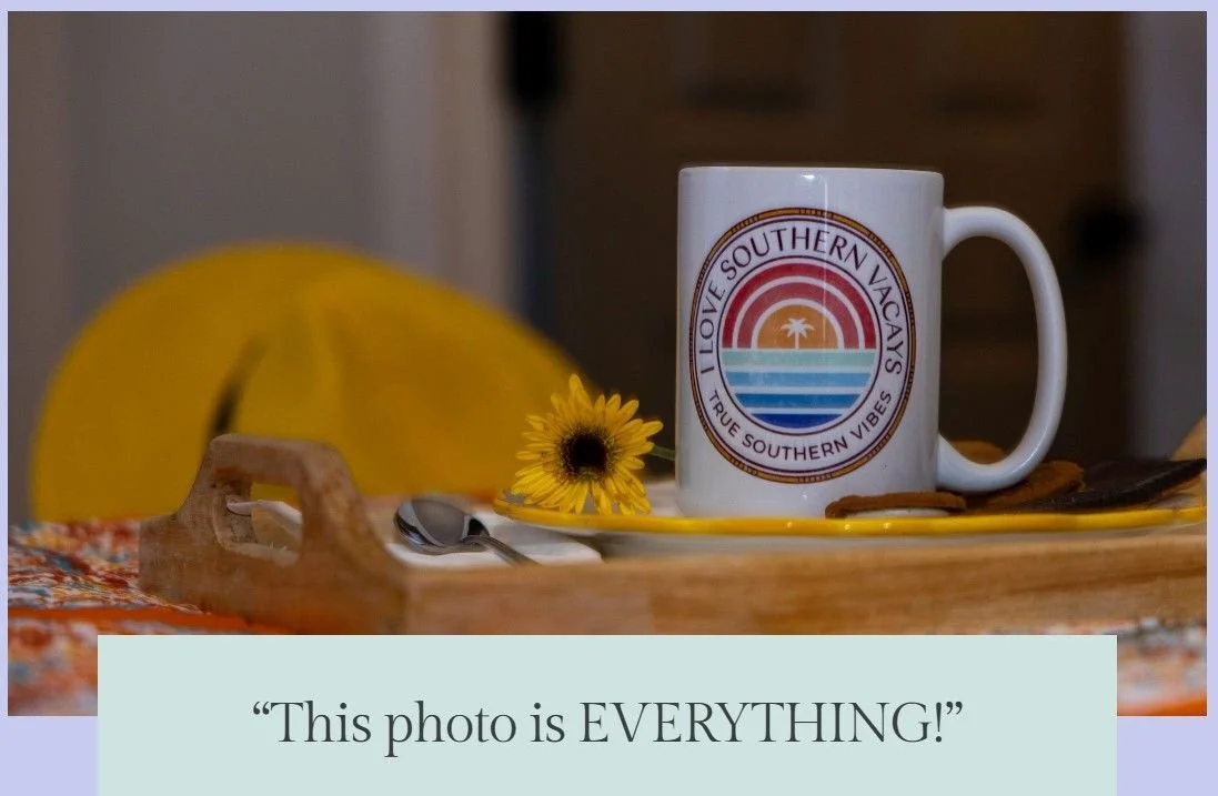 This Photo is Everything Branding photo displaying I love Southern Vacays coffee mug