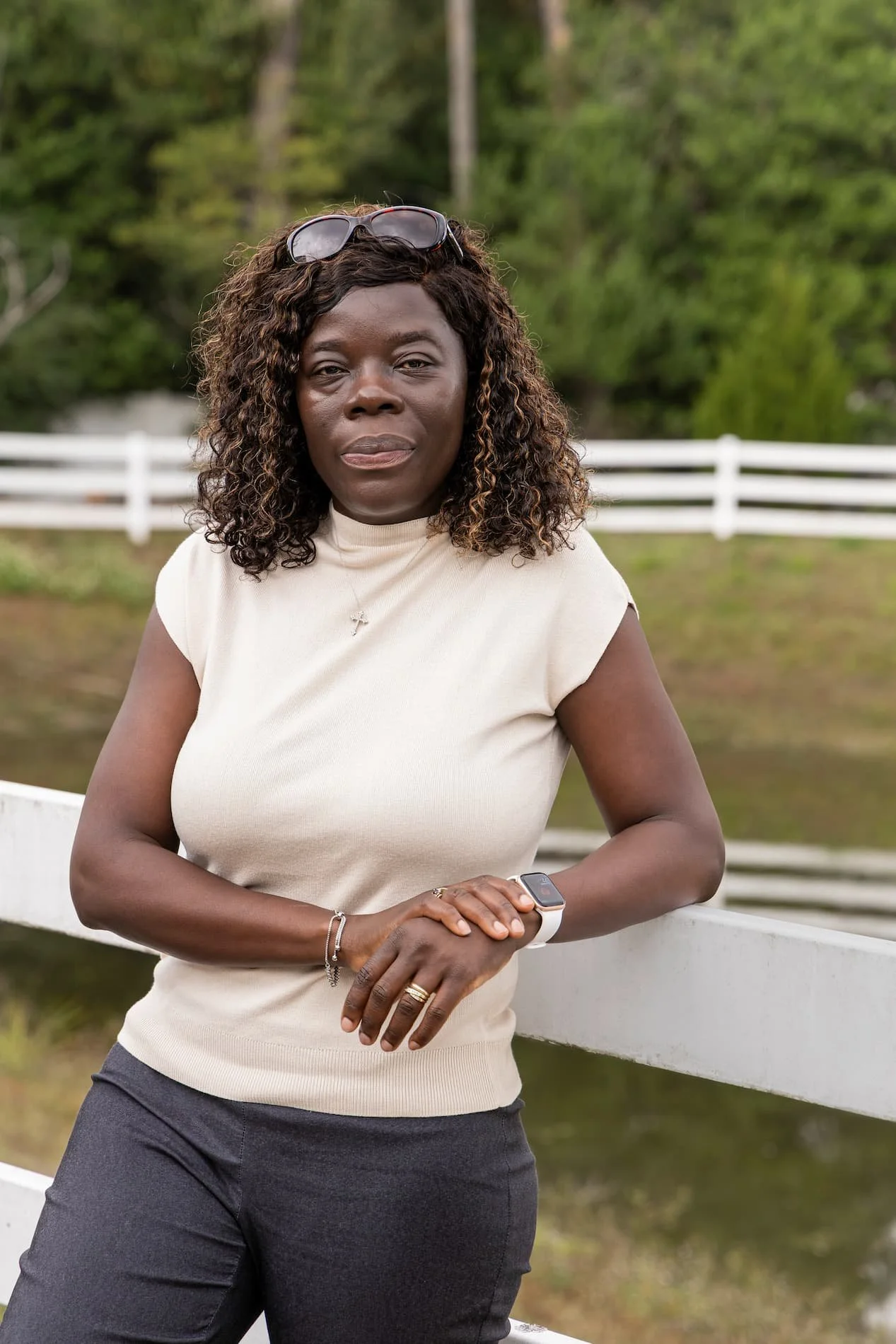 Lifestyle Portrait of Professional black Woman in Pensacola Florida