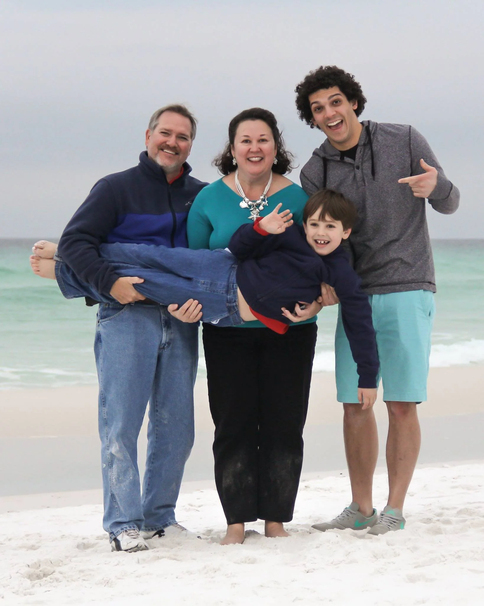 family being silly pensacola beach reunion.jpg