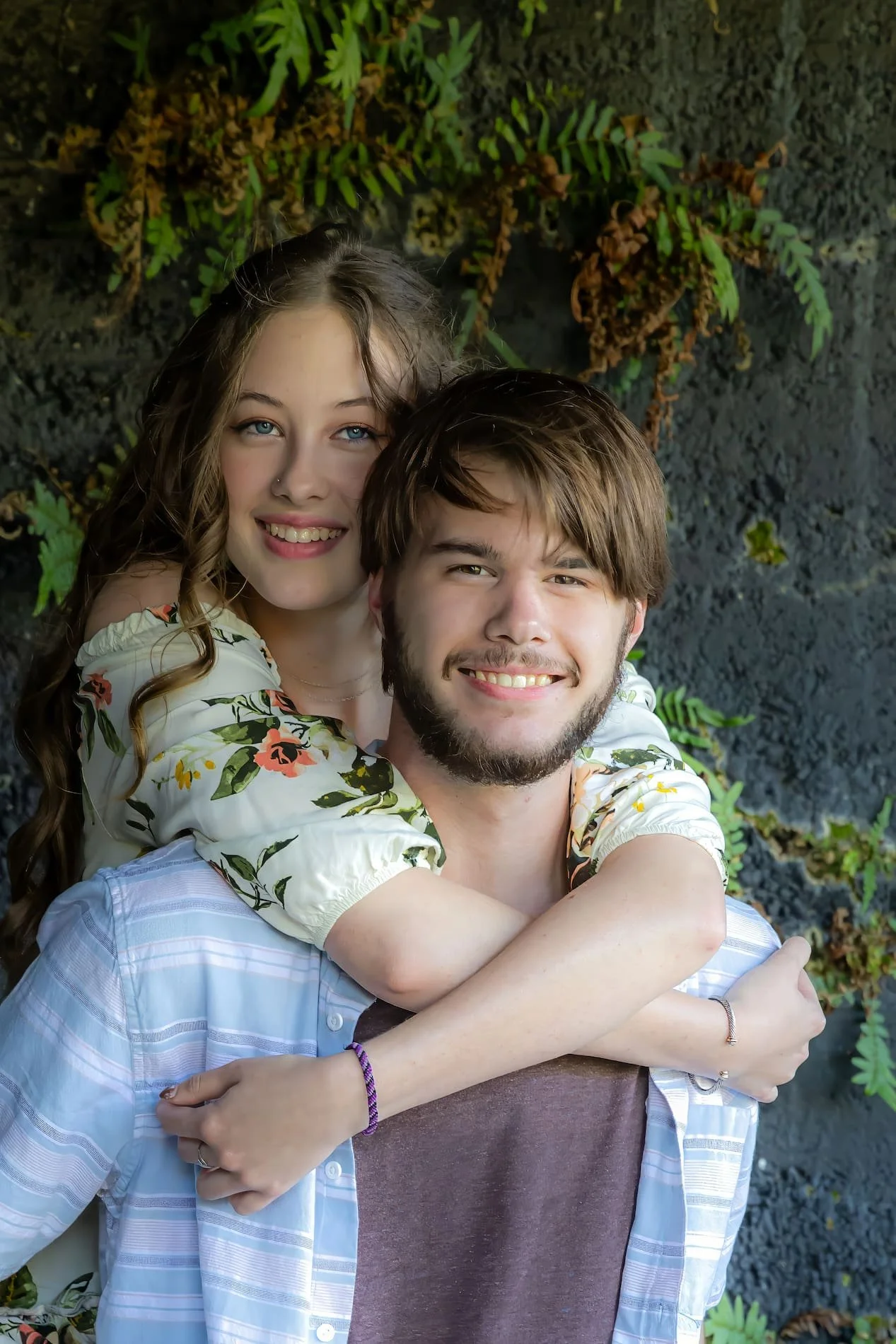 Senior Couple Portrait at Fort Pickens FL Golden Hour