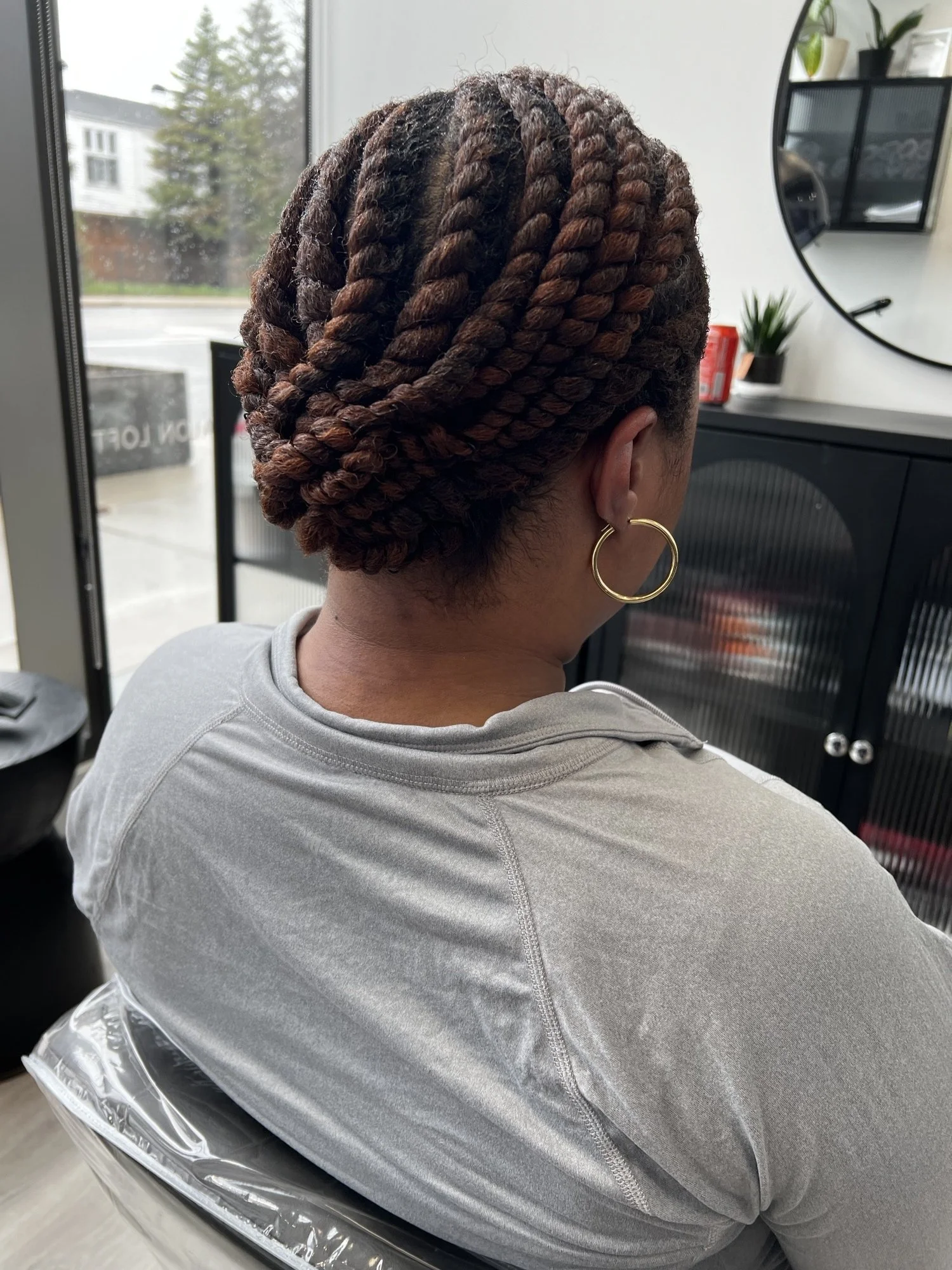 Flat twist + Maintenance cut 