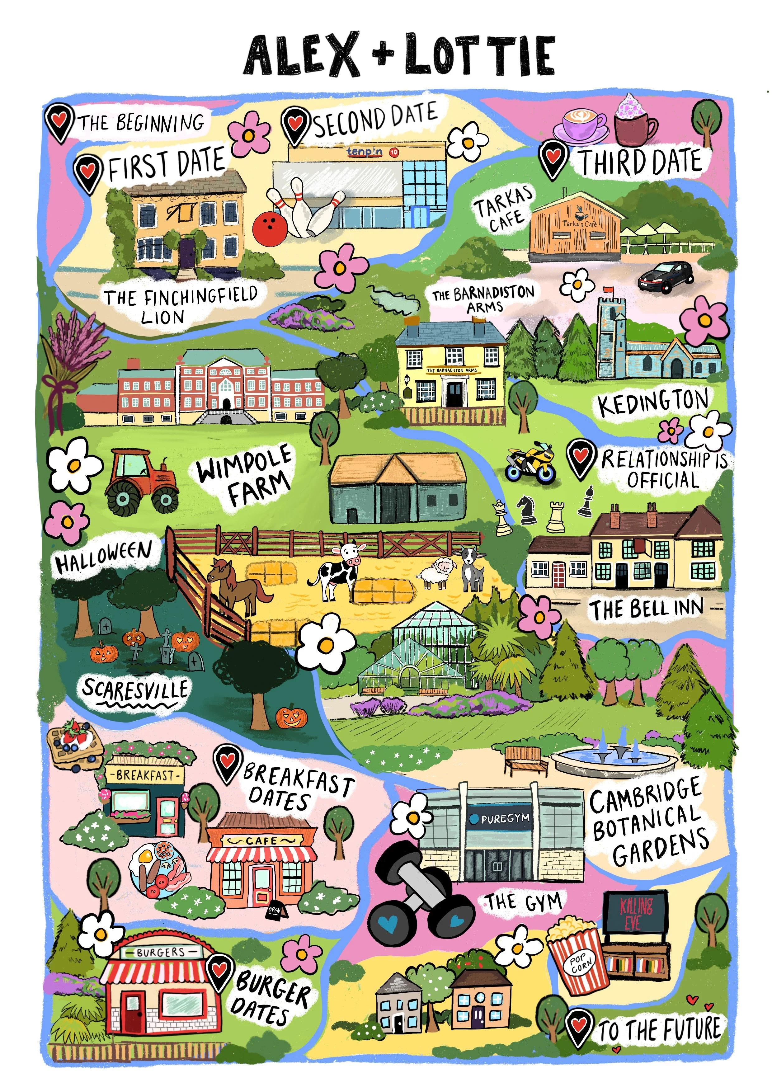 Map of us - 14 locations