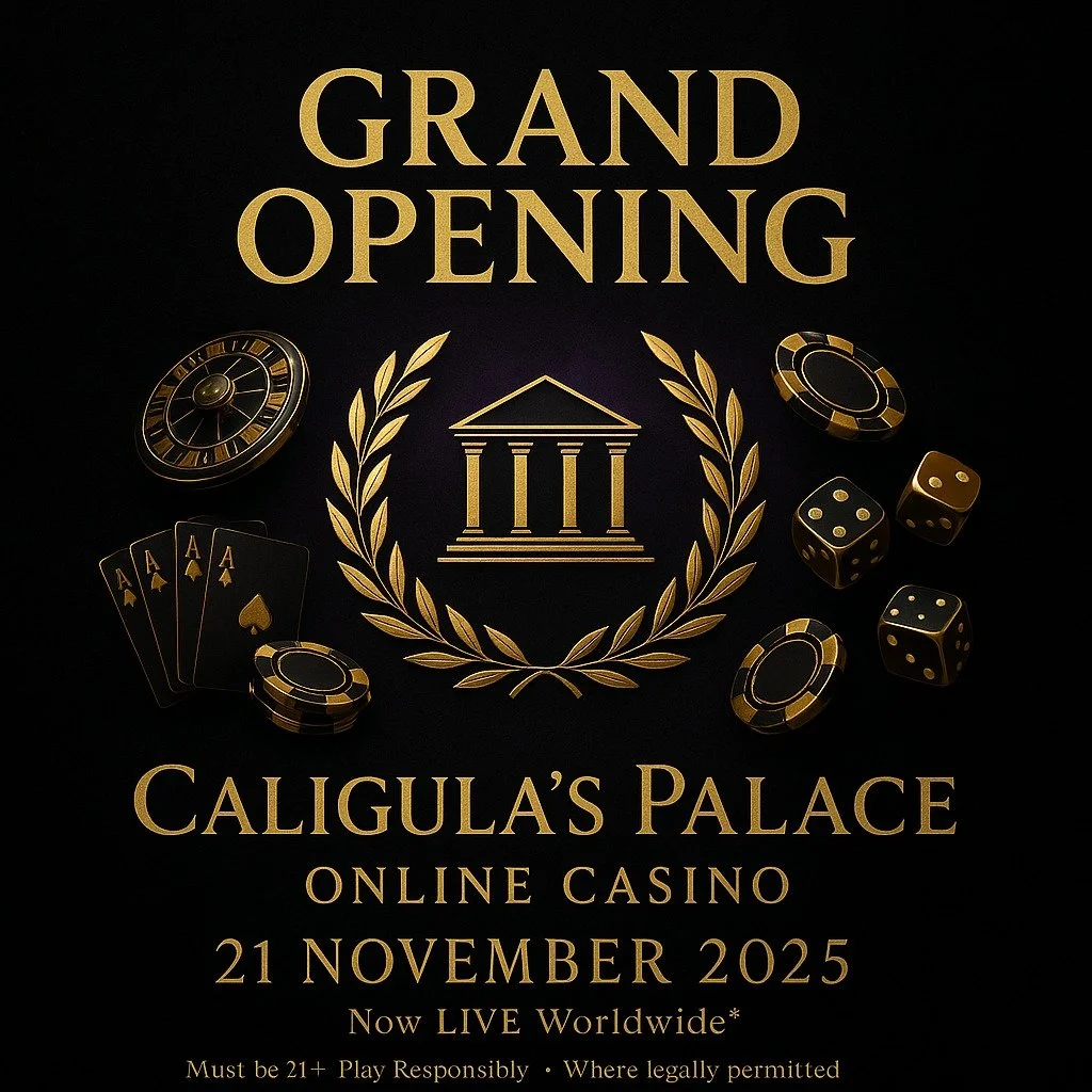 The palace doors are opening&hellip; 🏛️✨

Join us for the Grand Opening of Caligula&rsquo;s Palace this Friday, 21 November at www.caligulas.casino

Step into a world of gold-lit tables, classic Vegas energy, and nonstop action&mdash;right from home