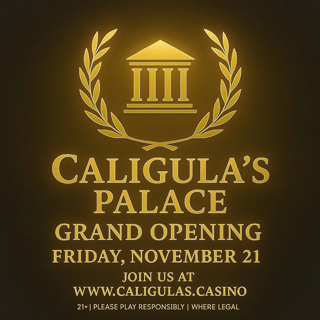 The palace doors are opening&hellip; 🏛️✨

Join us for the Grand Opening of Caligula&rsquo;s Palace this Friday, 21 November at www.caligulas.casino

Step into a world of gold-lit tables, classic Vegas energy, and nonstop action&mdash;right from home