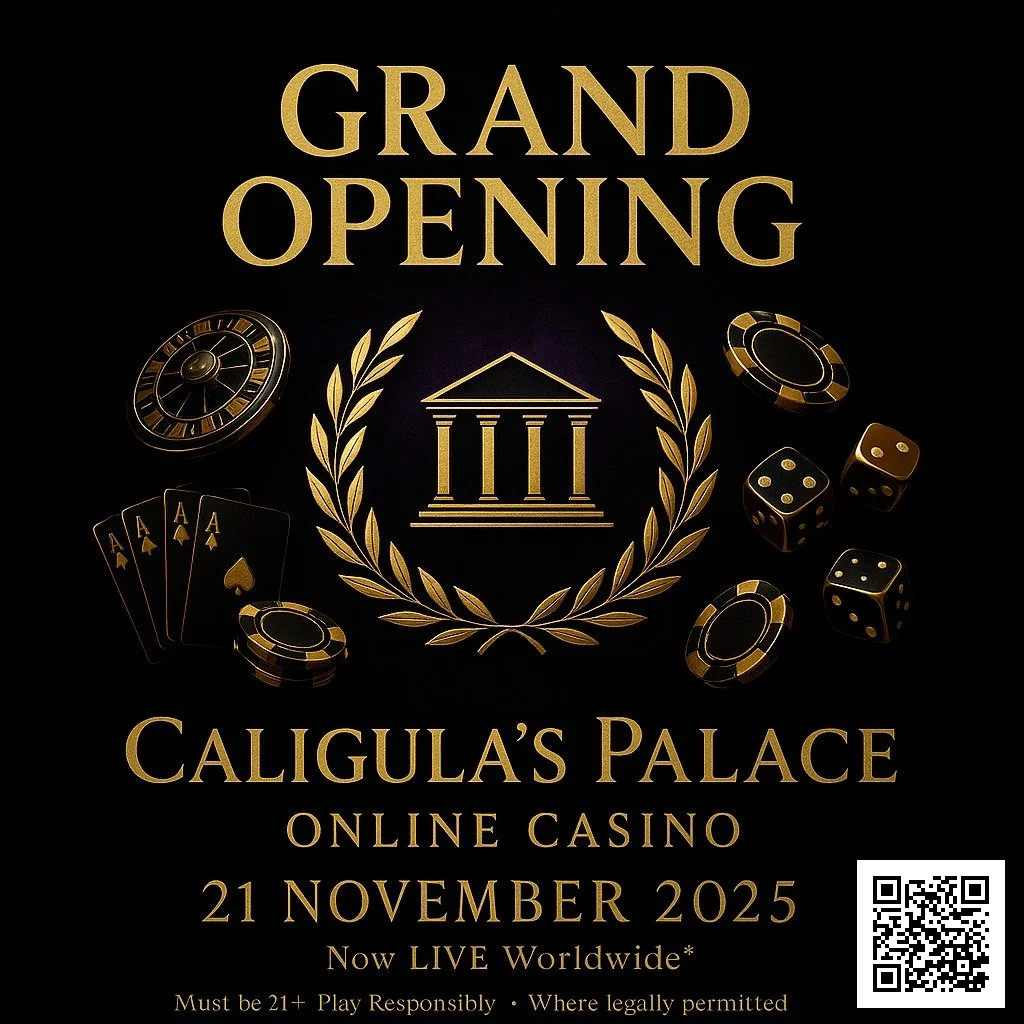The palace doors are opening&hellip; 🏛️✨

Join us for the Grand Opening of Caligula&rsquo;s Palace this Friday, 21 November at www.caligulas.casino

Step into a world of gold-lit tables, classic Vegas energy, and nonstop action&mdash;right from home