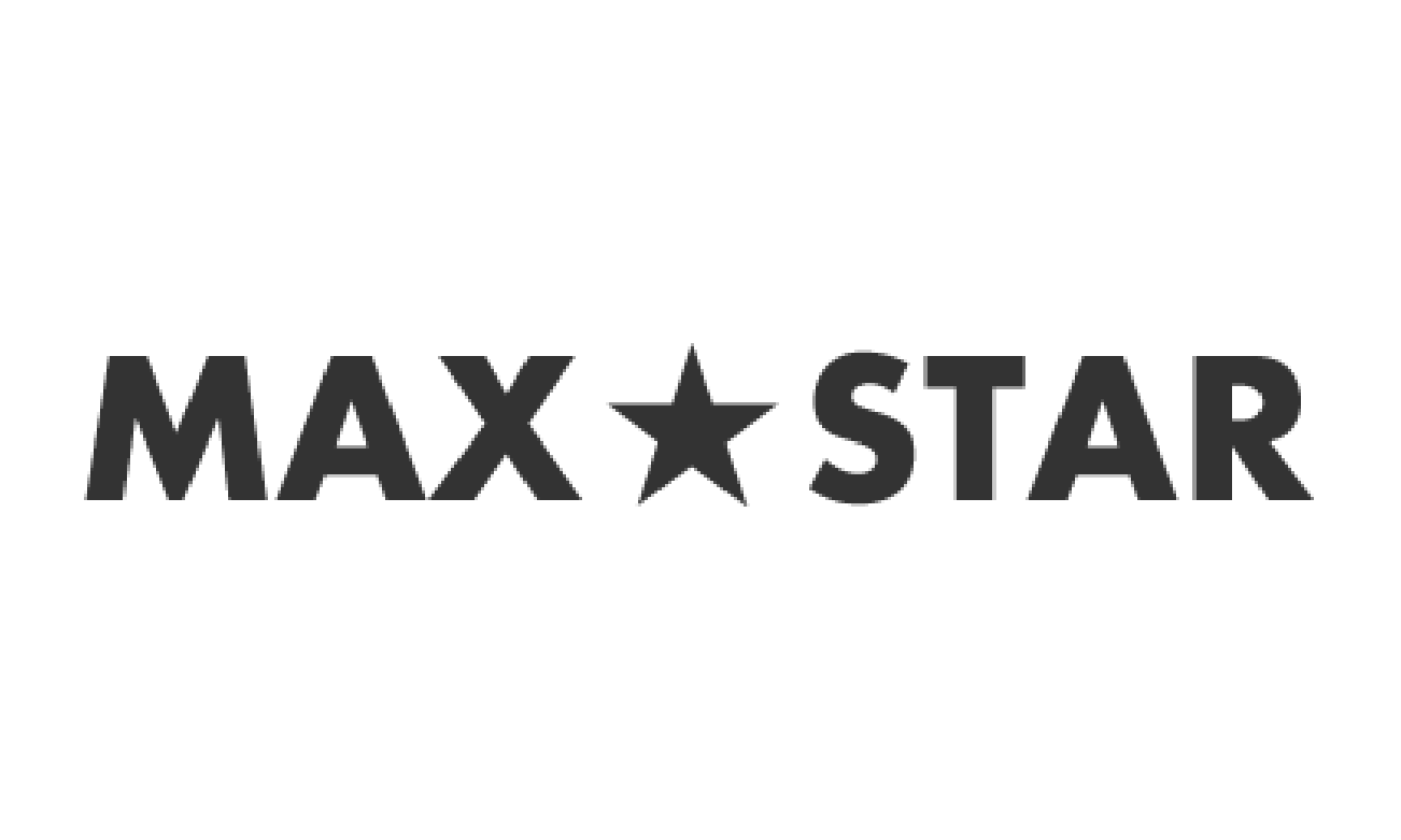 Max Star logo with a black star between the words 'MAX' and 'STAR'.