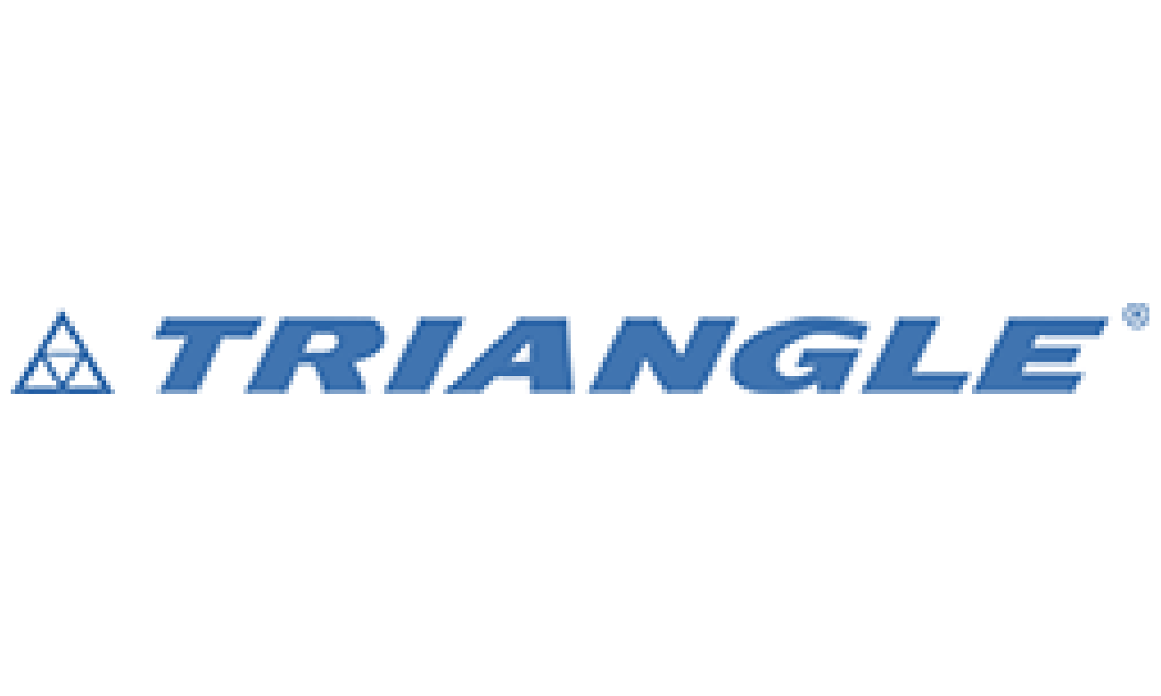 Triangl logo with blue text and triangle icon