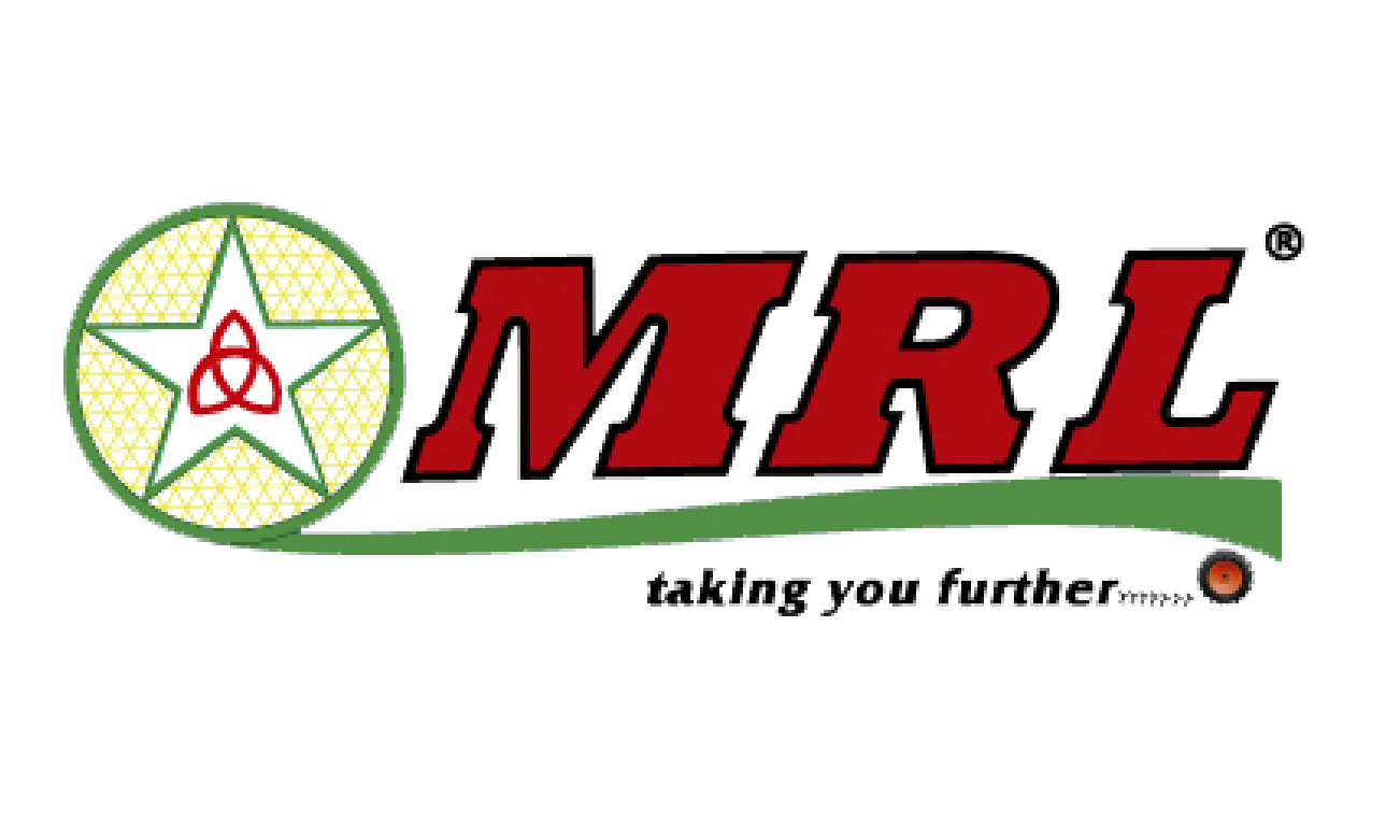 MTRL logo with a star and triquetra symbol, red and black text, and the tagline 'taking you further' with a small orange icon.
