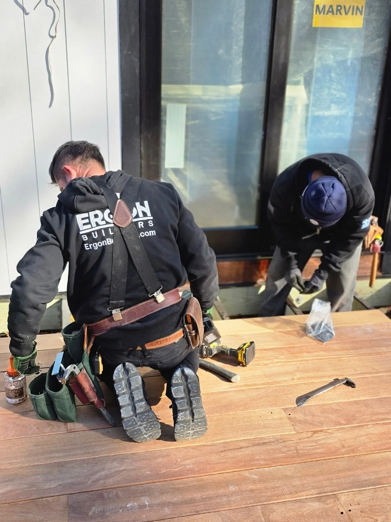 Camaru decking in progress! 
#ergonbuilders #remodeling #Renovation