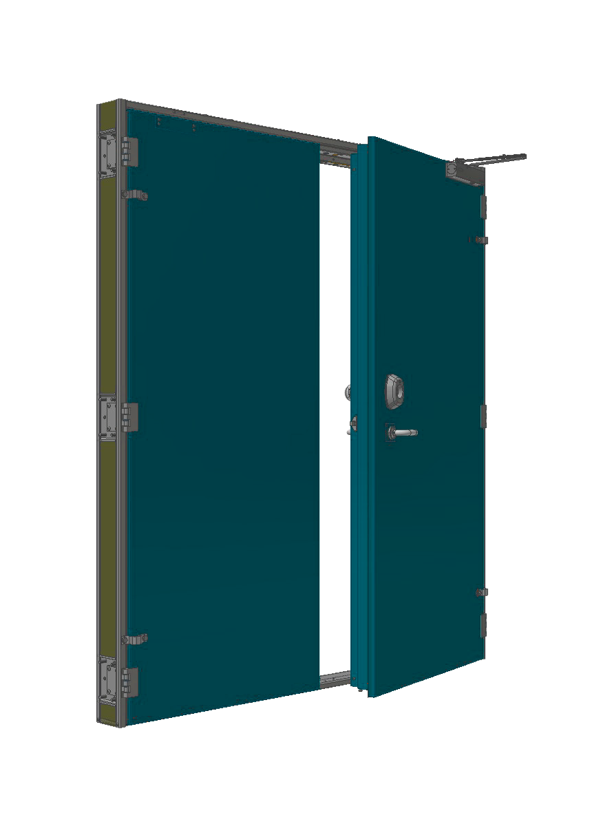 H520 Single and double leaf hinged door