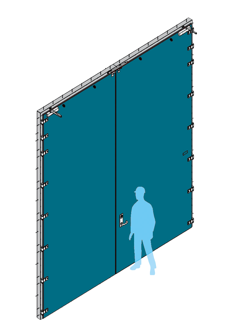 H570 Hinged gate single and double leaf
