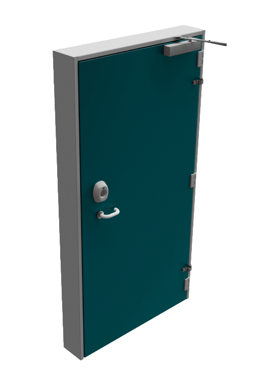 H590 Single and double leaf higned door