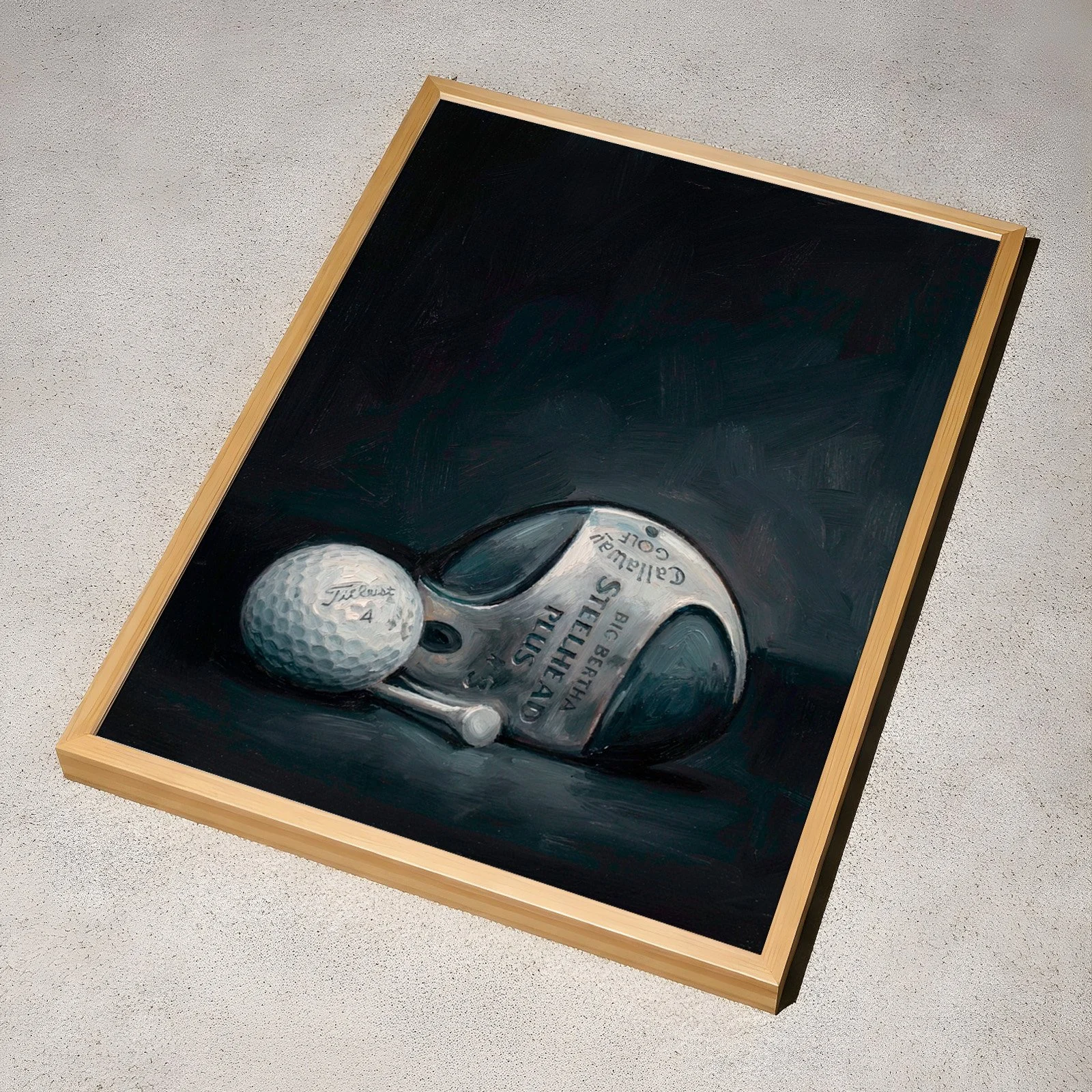 Golf Poster, Callaway Big Bertha, Golf Room Print, A3 Unframed