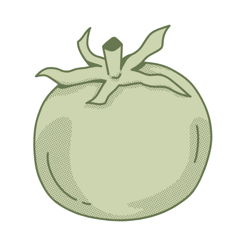 Illustration d'une tomate verte