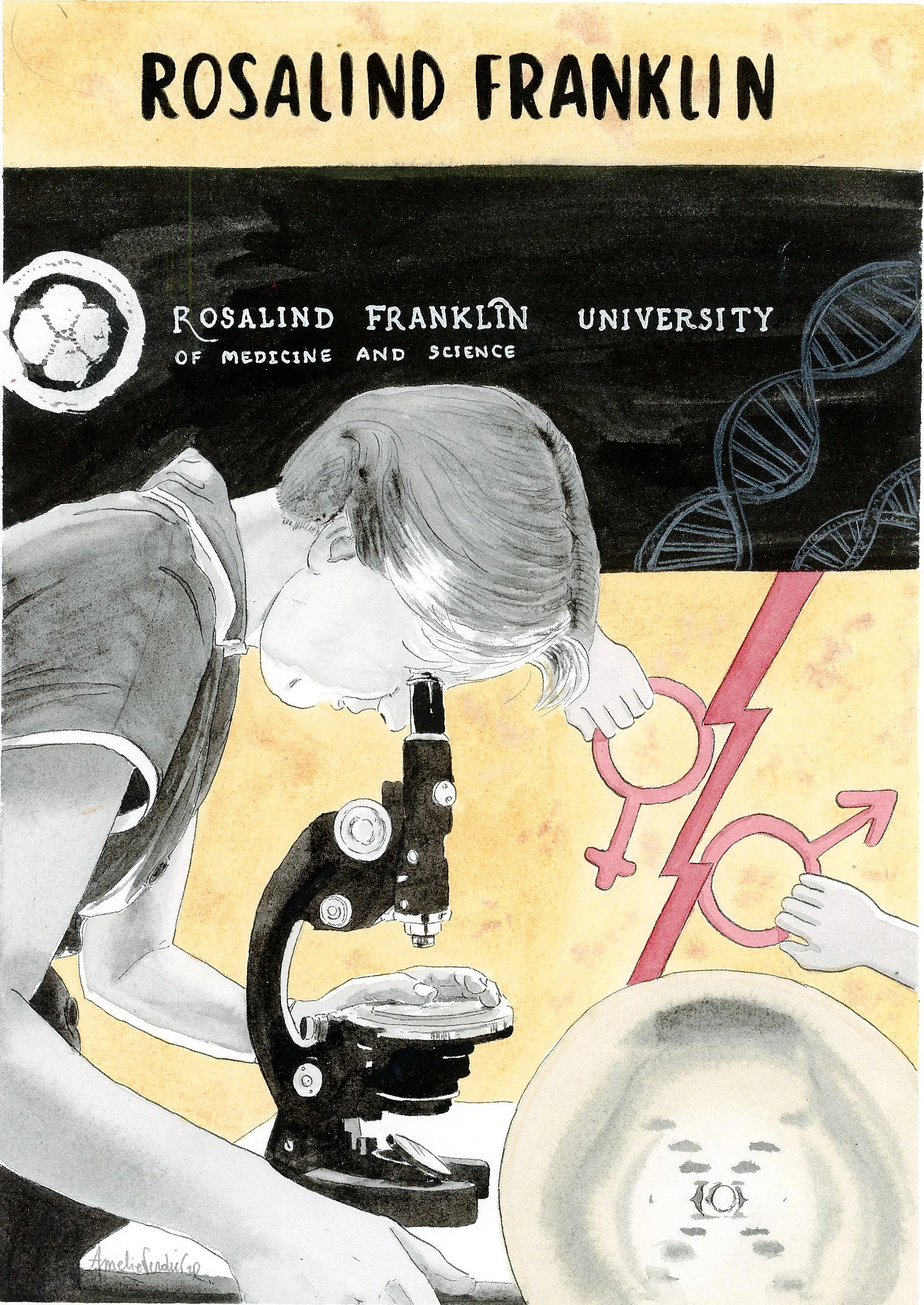 Portrait Rosalind Franklin