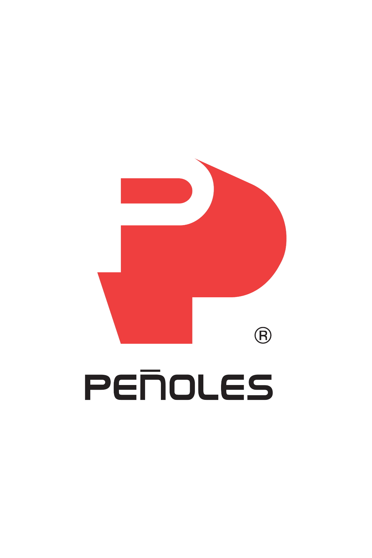 Péñoles logo with a stylized red 'P' and the word 'PEÑOLAS' below in black text.