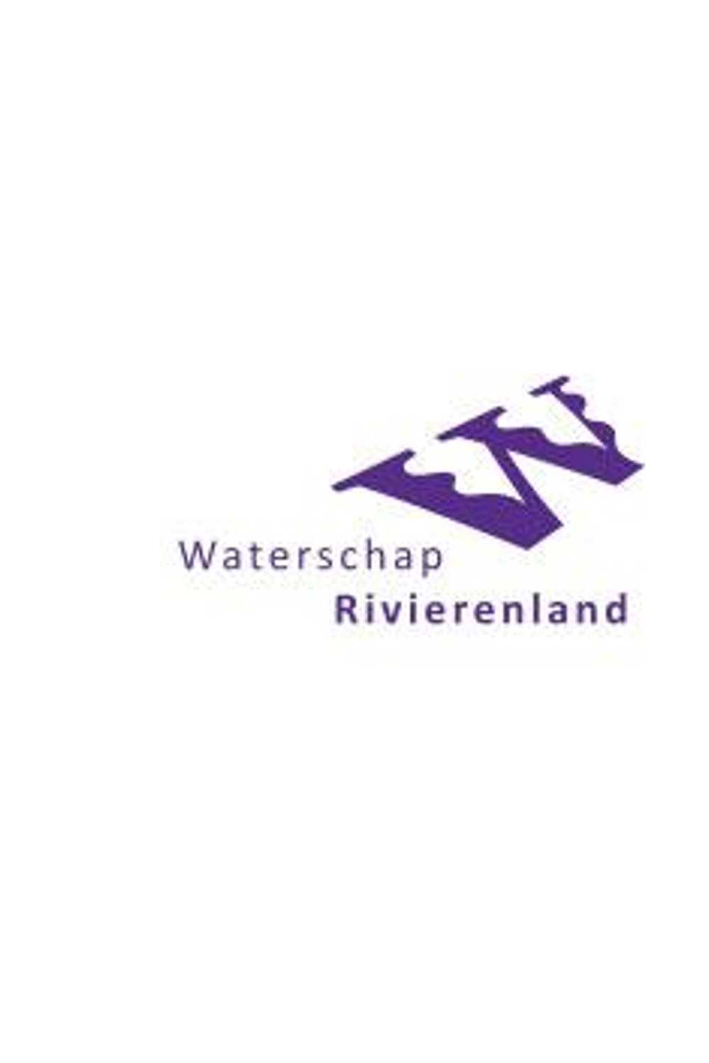 Logo of Watershap Rivierenland, featuring the letters W and N in purple with some text below.