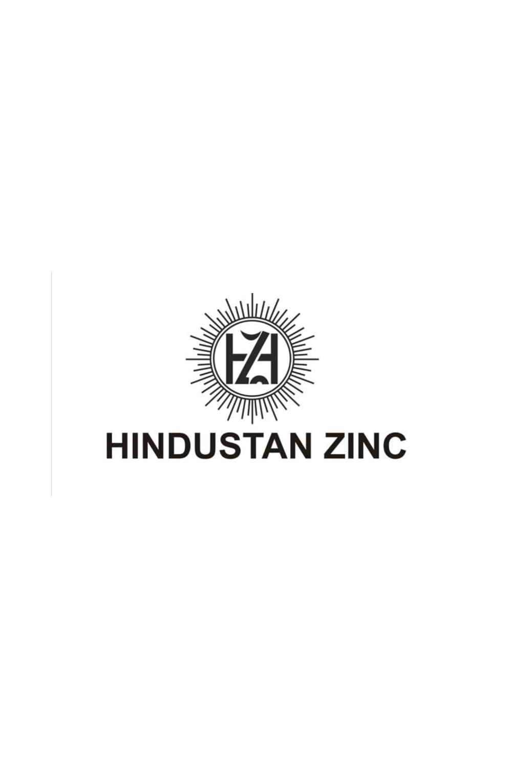 Logo of Hindustan Zinc featuring an emblem with radiating lines and the text "HINDUSTAN ZINC" underneath.