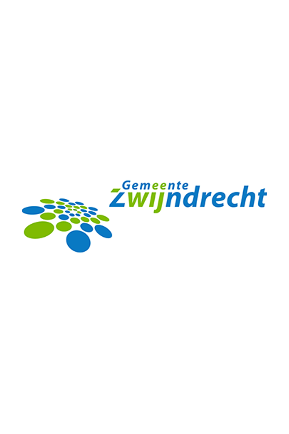 Logo of the municipality of Zwijndrecht with interconnected green and blue circles and the text 'Gemeente Zwijndrecht'.