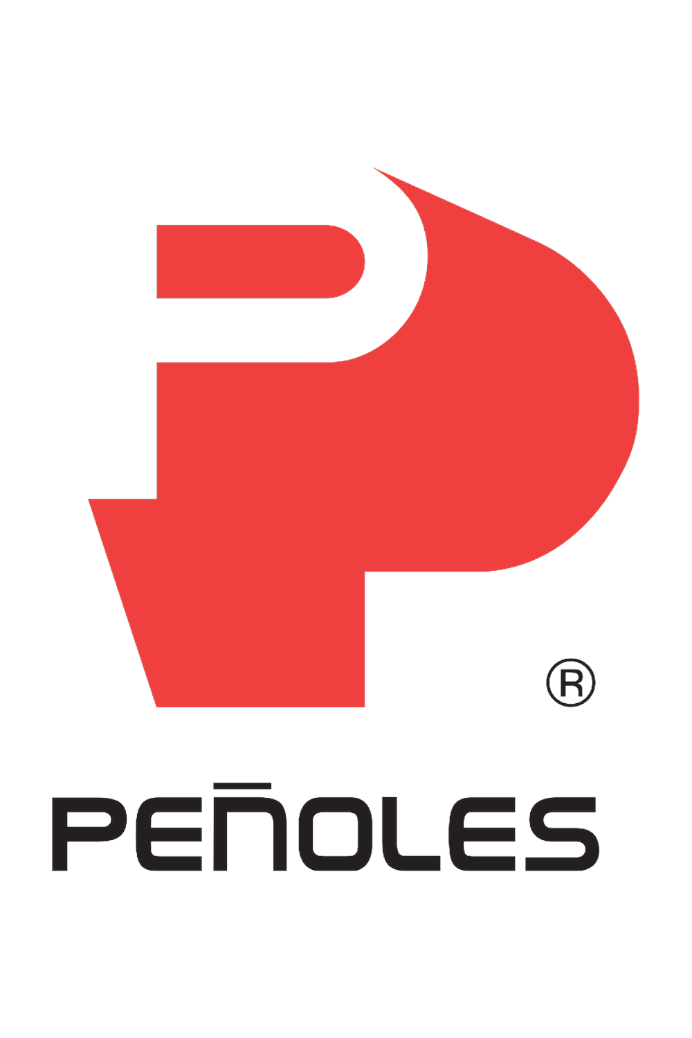 Peñoles logo with stylised red and black ‘P’, representing polymetallic mines where InSAR time-series help identify abnormal surface movement.