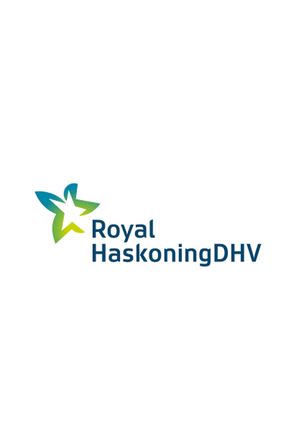 Royal HaskoningDHV logo with a stylized leaf and star graphic.