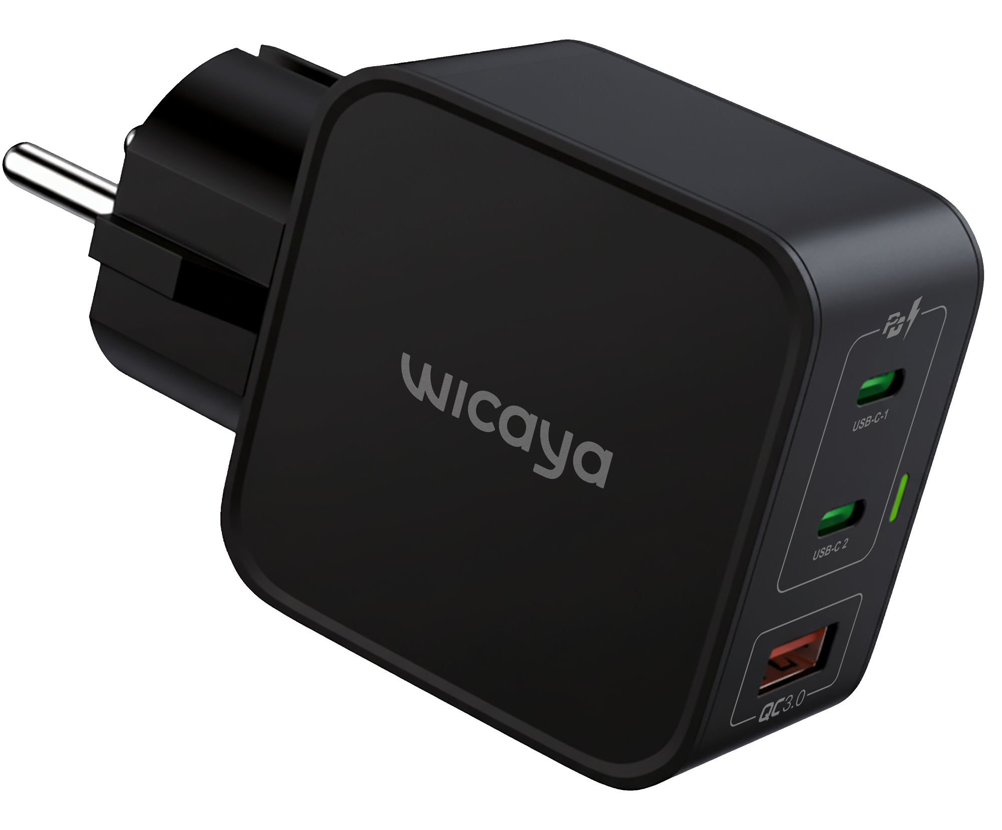 Chargeur Wicaya 65 W noir du Pack Sérénité