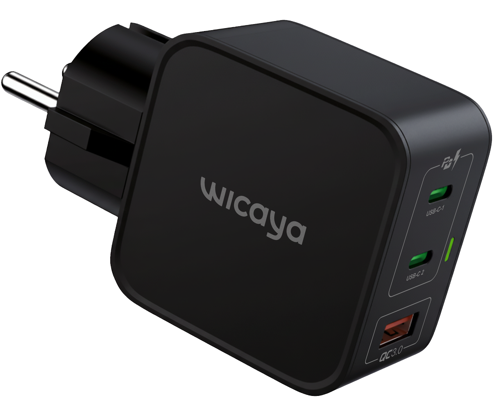 Chargeur Wicaya GaN relié à la terre